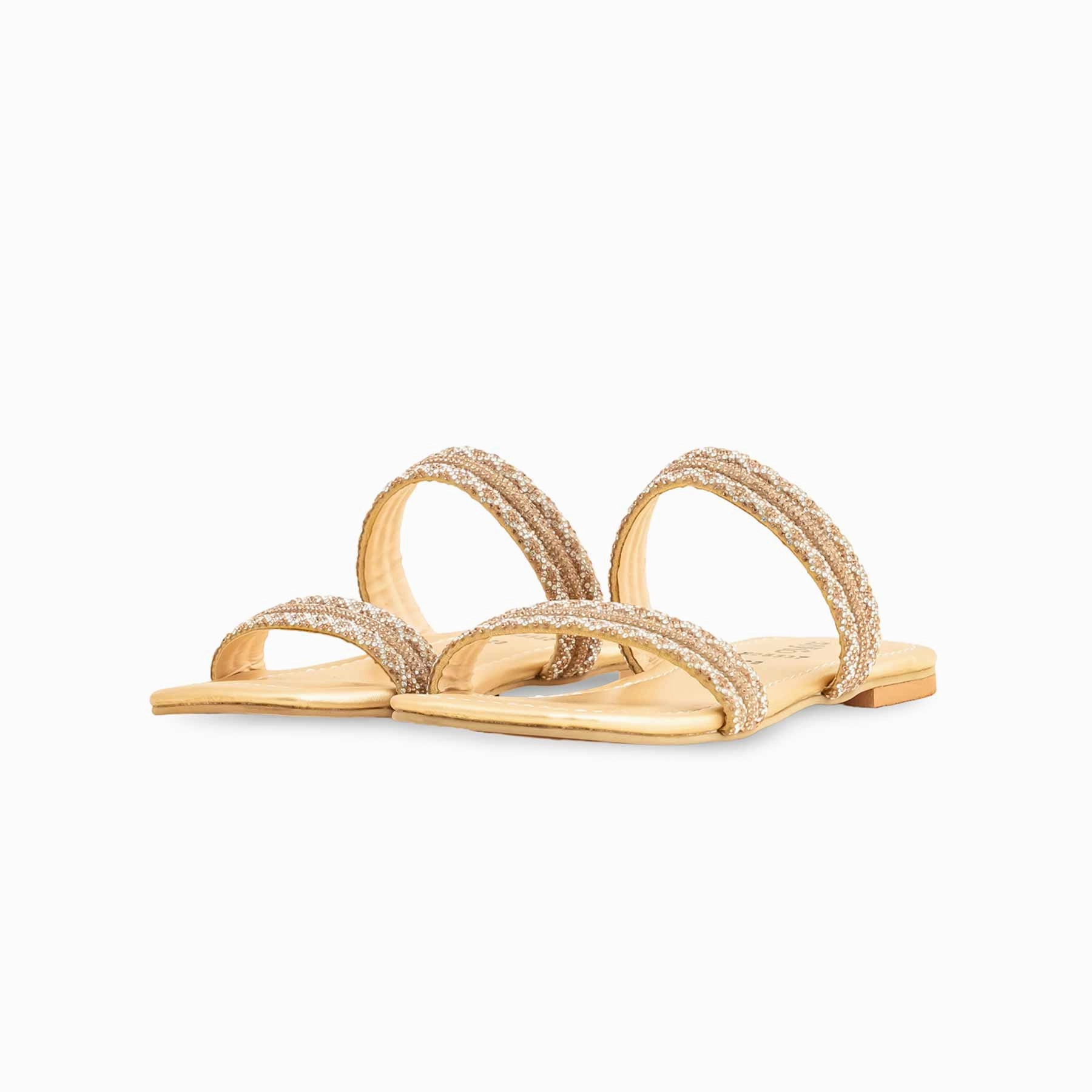 Girls Golden Fancy Slipper KD5537 Famous Footwear Slippers