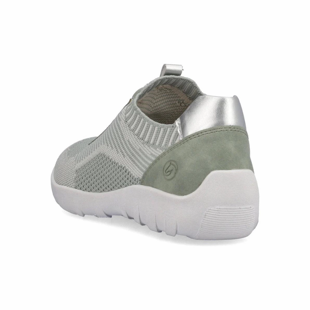 New Stylish Casual Shoes Remonte Liv 18 Mint Vanilla/Peppermint/Silver Sneaker (Women's)