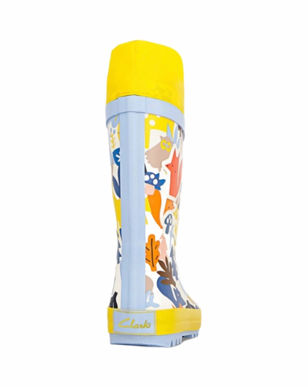 Clarks Puddles Gumboots - Yellow Boots Wide Feet