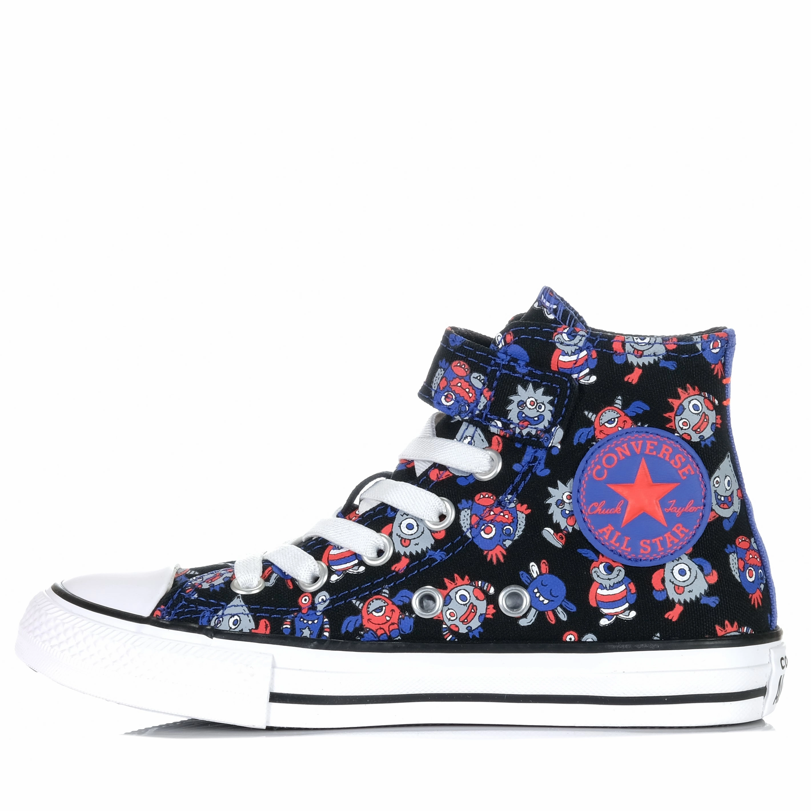 Tall Boots For Sale Converse Chuck Taylor Kids Monster Mashup 1V Hi Black/Blue Flame