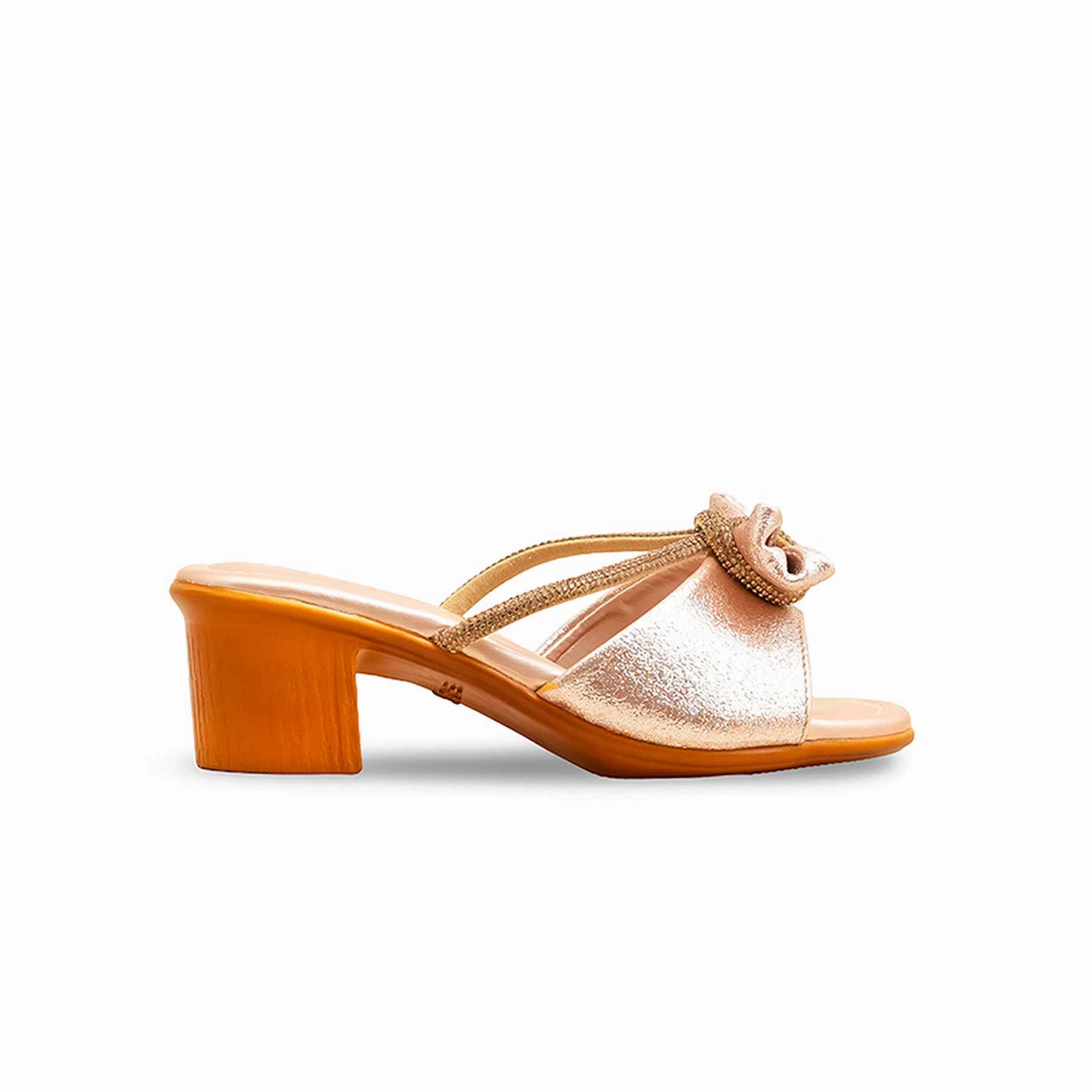 Girls Golden Fancy Slipper KD5654 Gold Sandals