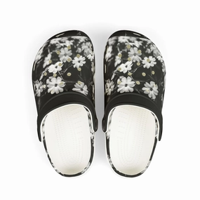 Floral Kid's Clogs, Cute Garden Shoes, Kids Outdoor Footwear, Summer Play Clogs, Toddler Garden Clogs Custom Slippers