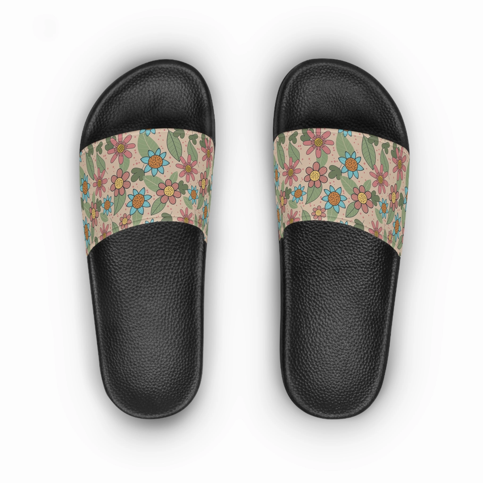 Versace Sandals Floral Women's Slide Sandals, Summer Footwear, Beach Slides, Comfortable Slip-Ons, Gift for Her