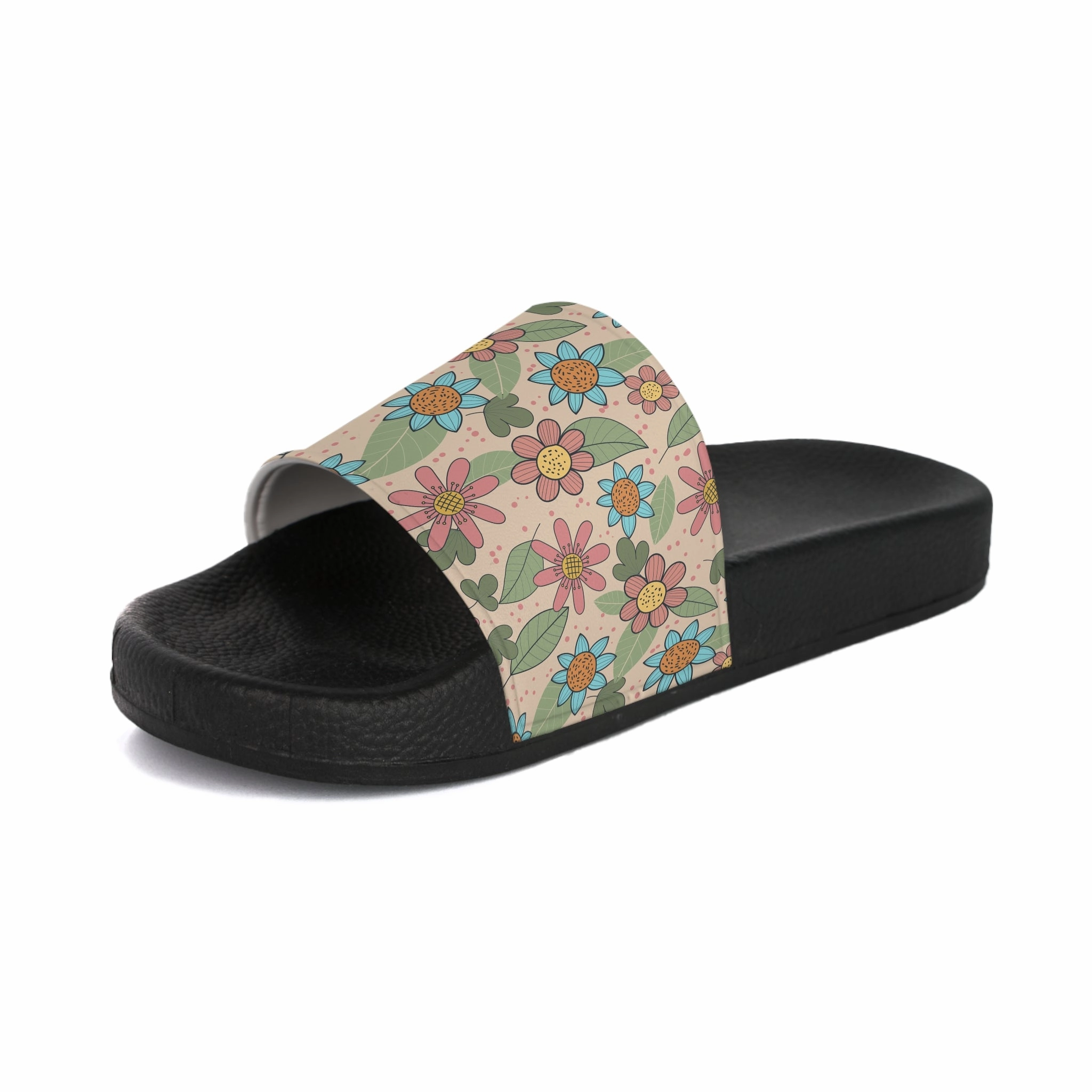 Floral Women's Slide Sandals, Summer Footwear, Beach Slides, Comfortable Slip-Ons, Gift for Her Shamma Sandals