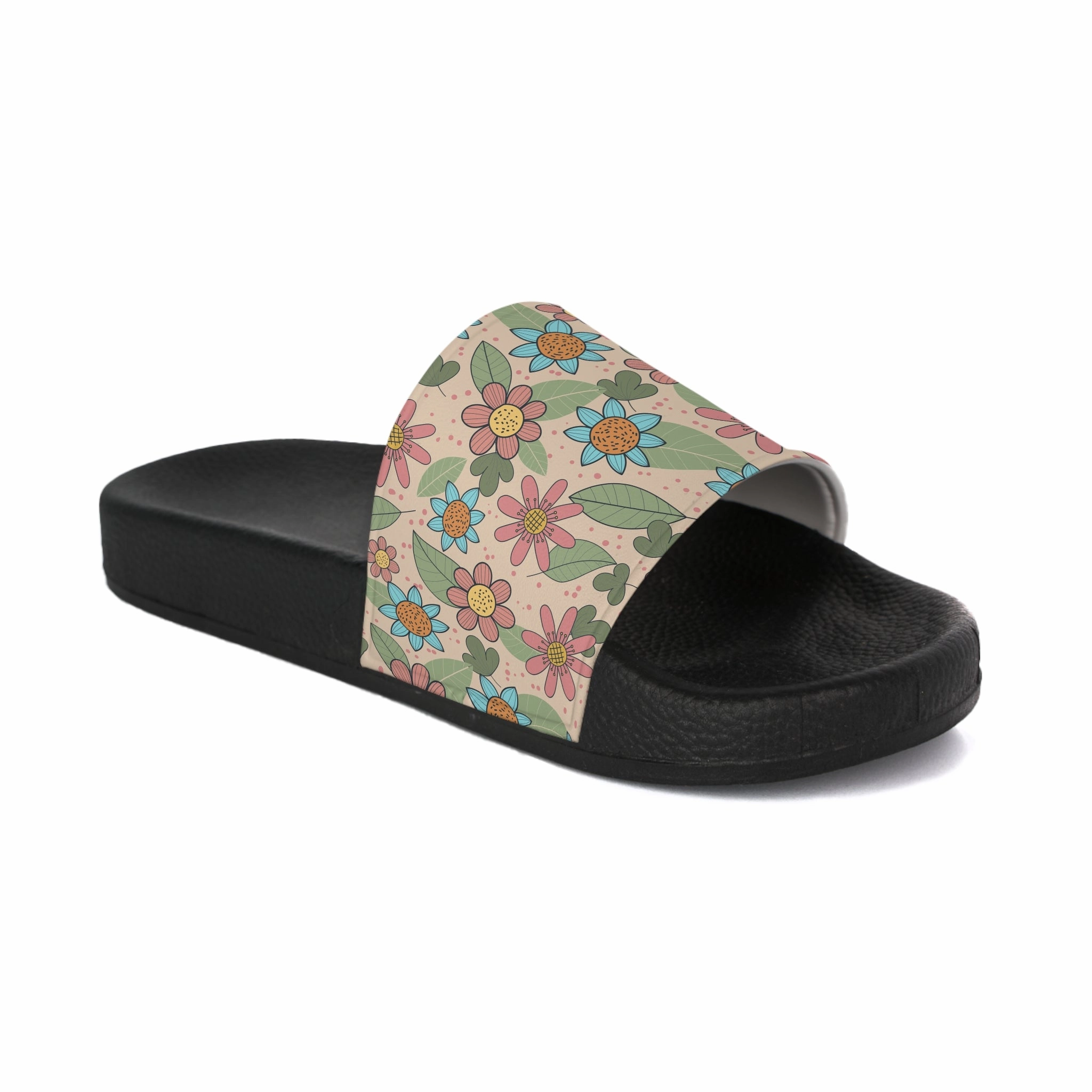 Floral Women's Slide Sandals, Summer Footwear, Beach Slides, Comfortable Slip-Ons, Gift for Her Sandals Similar