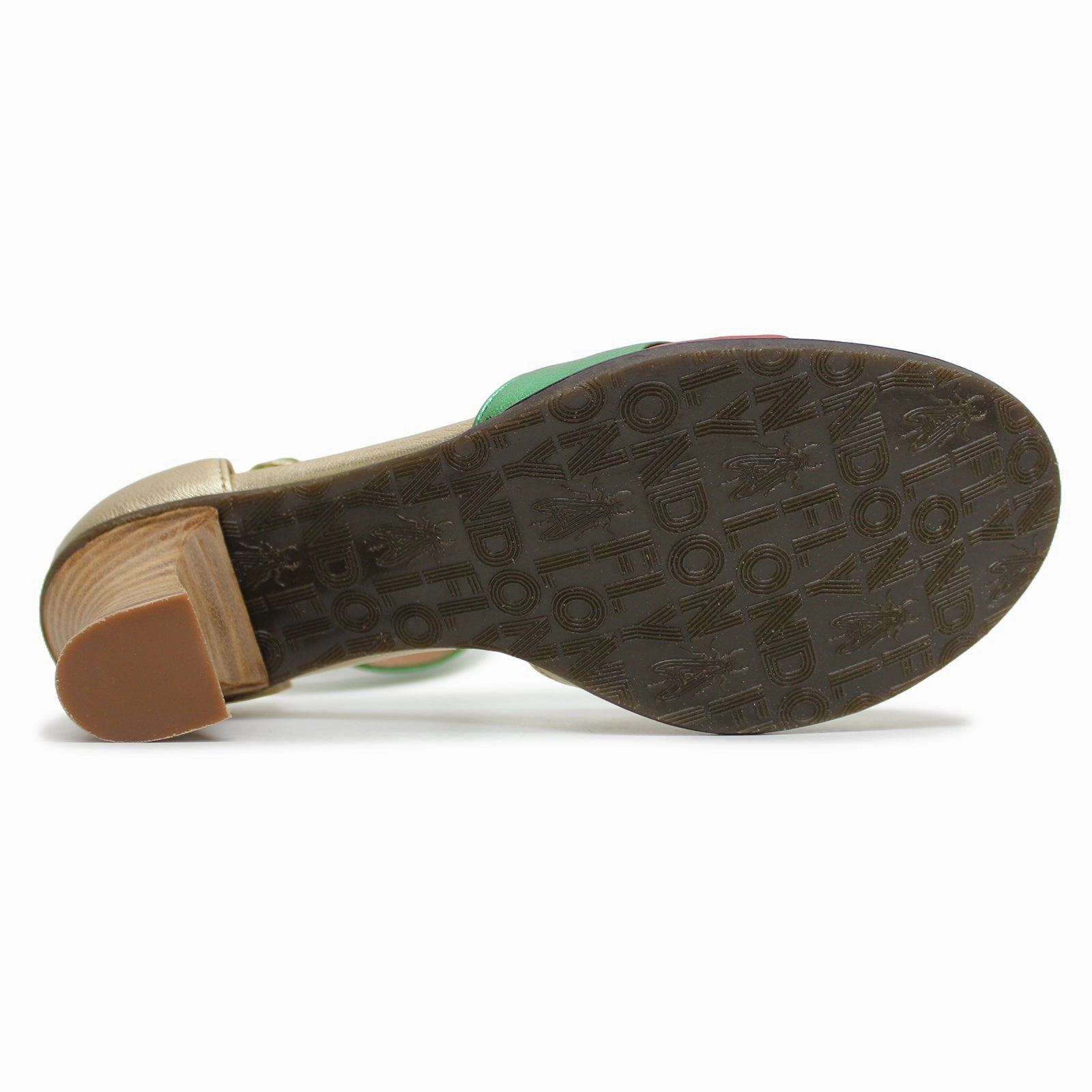 Pearl Sandals Heels Fly London BESH087FLY Idra Leather Women's Gold Red Green Heels Sandals