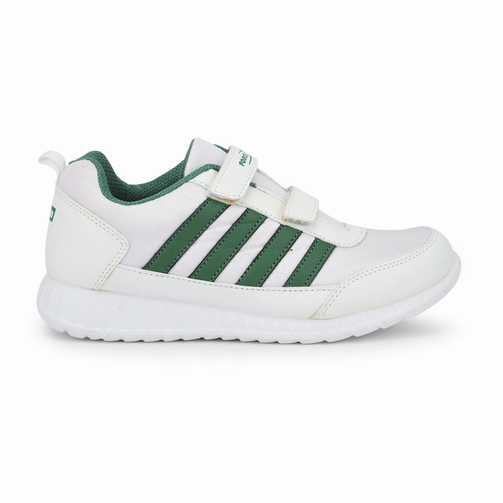 Force 10 Green Non Lacing Uniform School Shoes For Kids 9906-90SV By Liberty Branded Casual Shoes