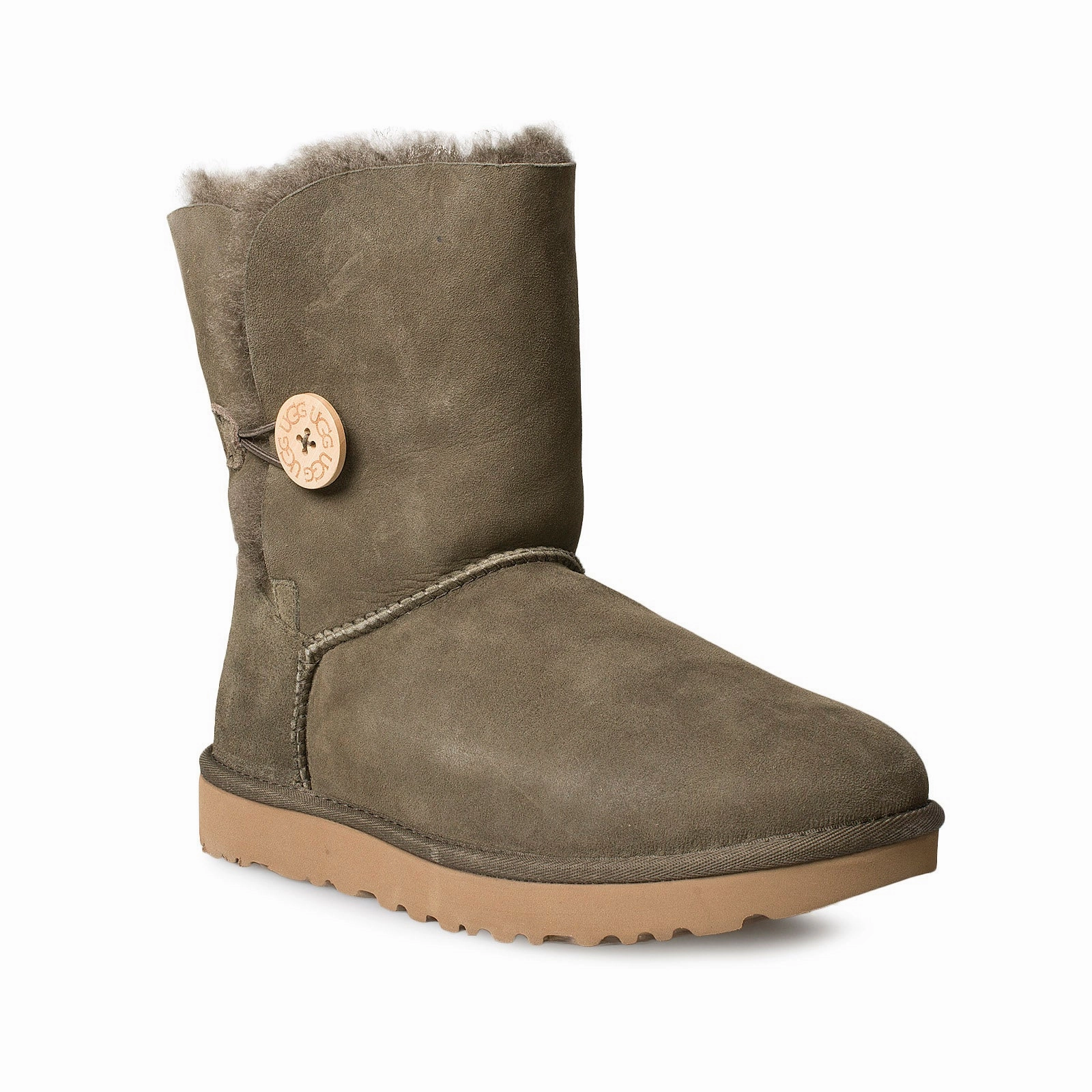 UGG Bailey Button II Espresso Boots - Women's Leather Riding Boots