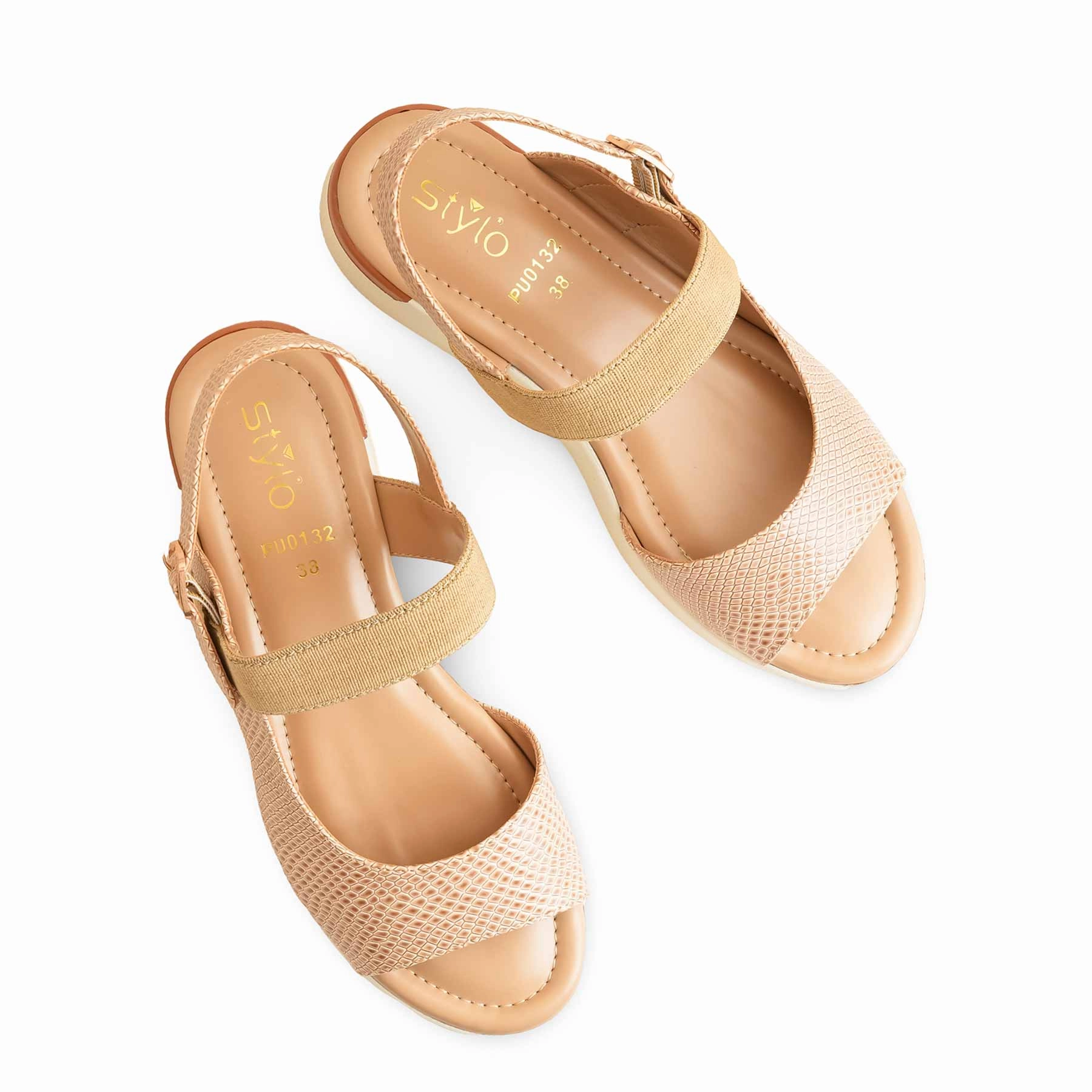 Toddler Sandals With Straps Beige Formal Sandal For Women PU0132