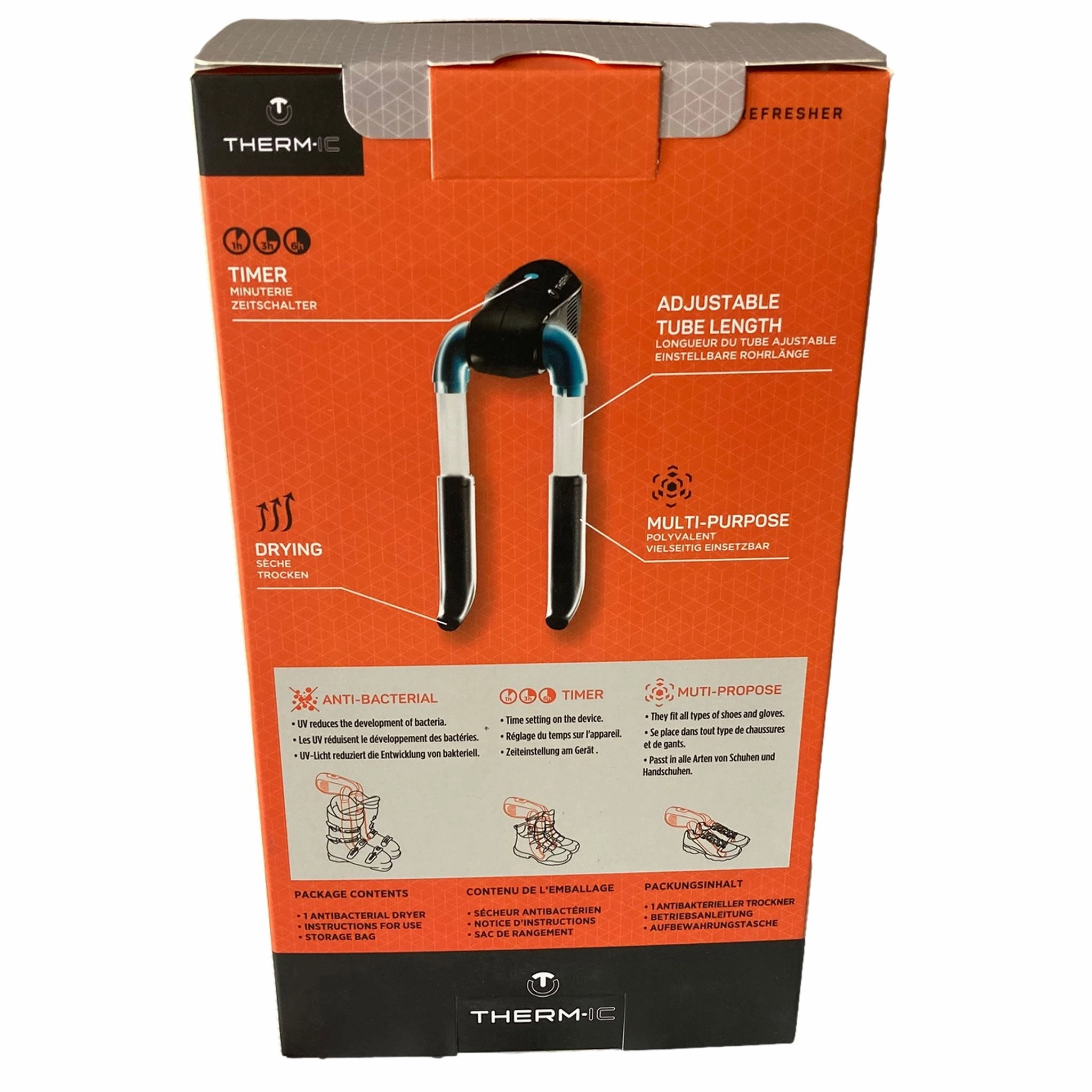 Therm.ic Boot Refresher Antibacterial Dryer for Boots, Shoes and Gloves For Flat Feet Walking