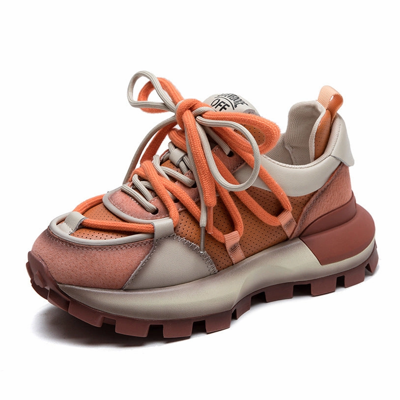 Casual Women Shoes Women Stylish Color Matching Casual Dad Shoes