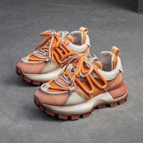 Colorful Casual Shoes Women Stylish Color Matching Casual Dad Shoes