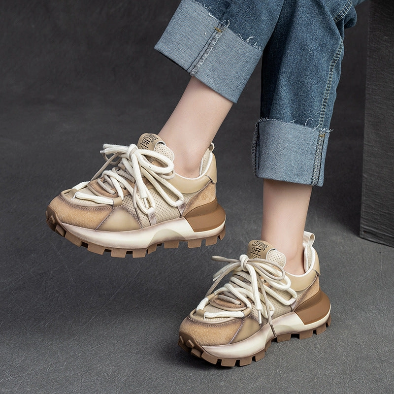 Women Stylish Color Matching Casual Dad Shoes Best Casual Shoe Brands 2025