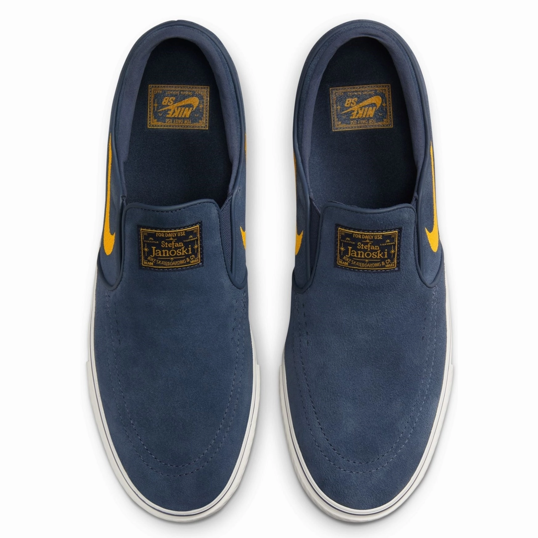 Athletic Slip On Shoes Nike SB Janoski  Slip (Thunder Blue / Sun Dial)