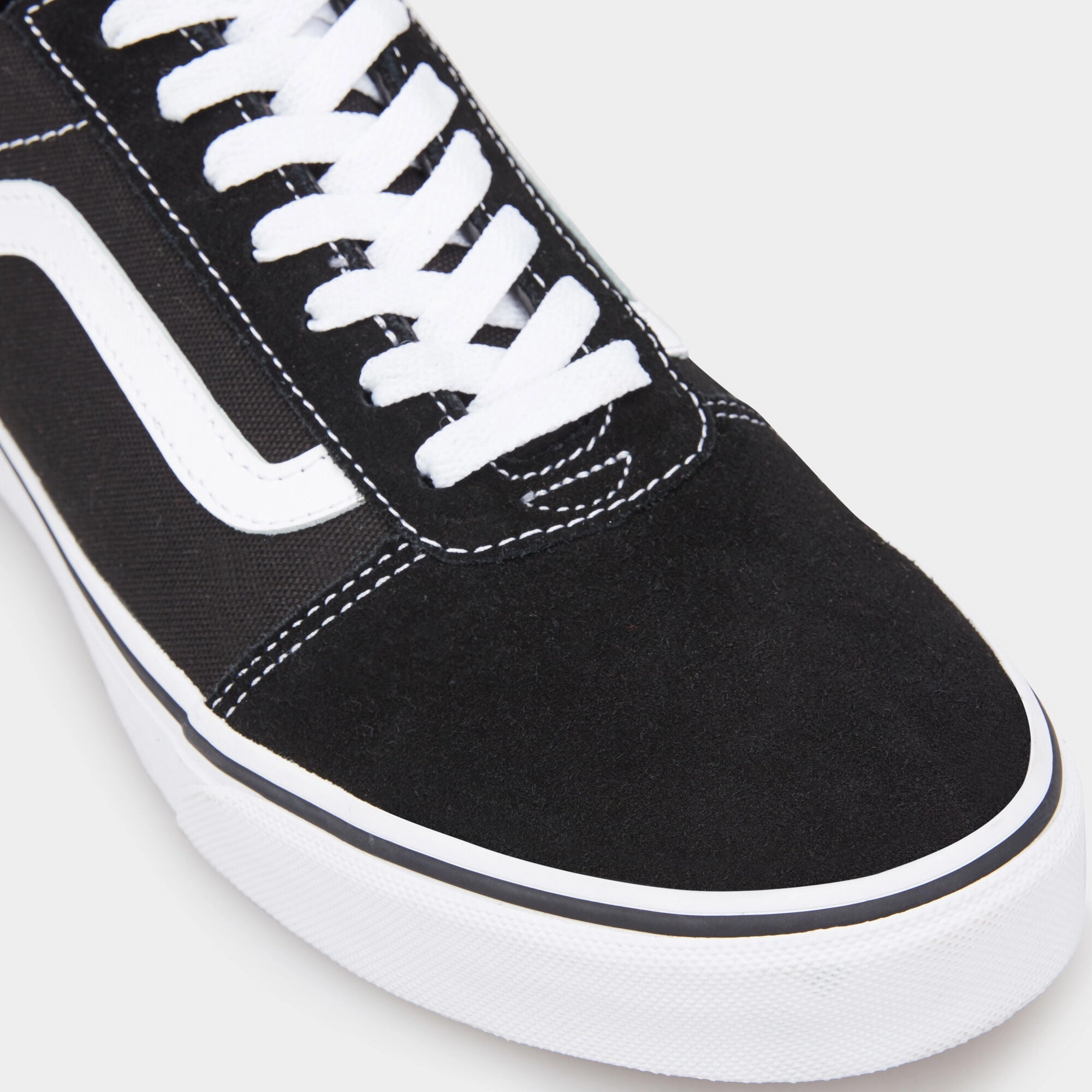 Casual Shoes Wear With Pants Vans Men's Ward Sneaker Suede Canvas Black White