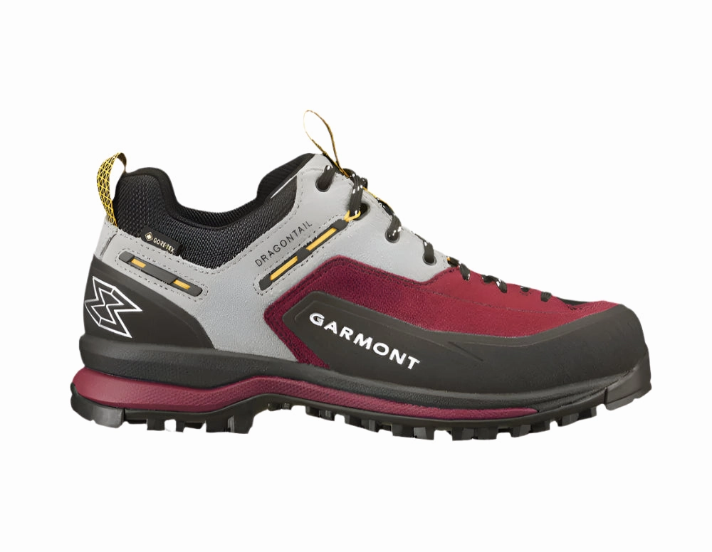 Garmont Women's Dragontail Tech GTX Approach Shoes - Rhubarb Red/Grey With Support For Walking Walking