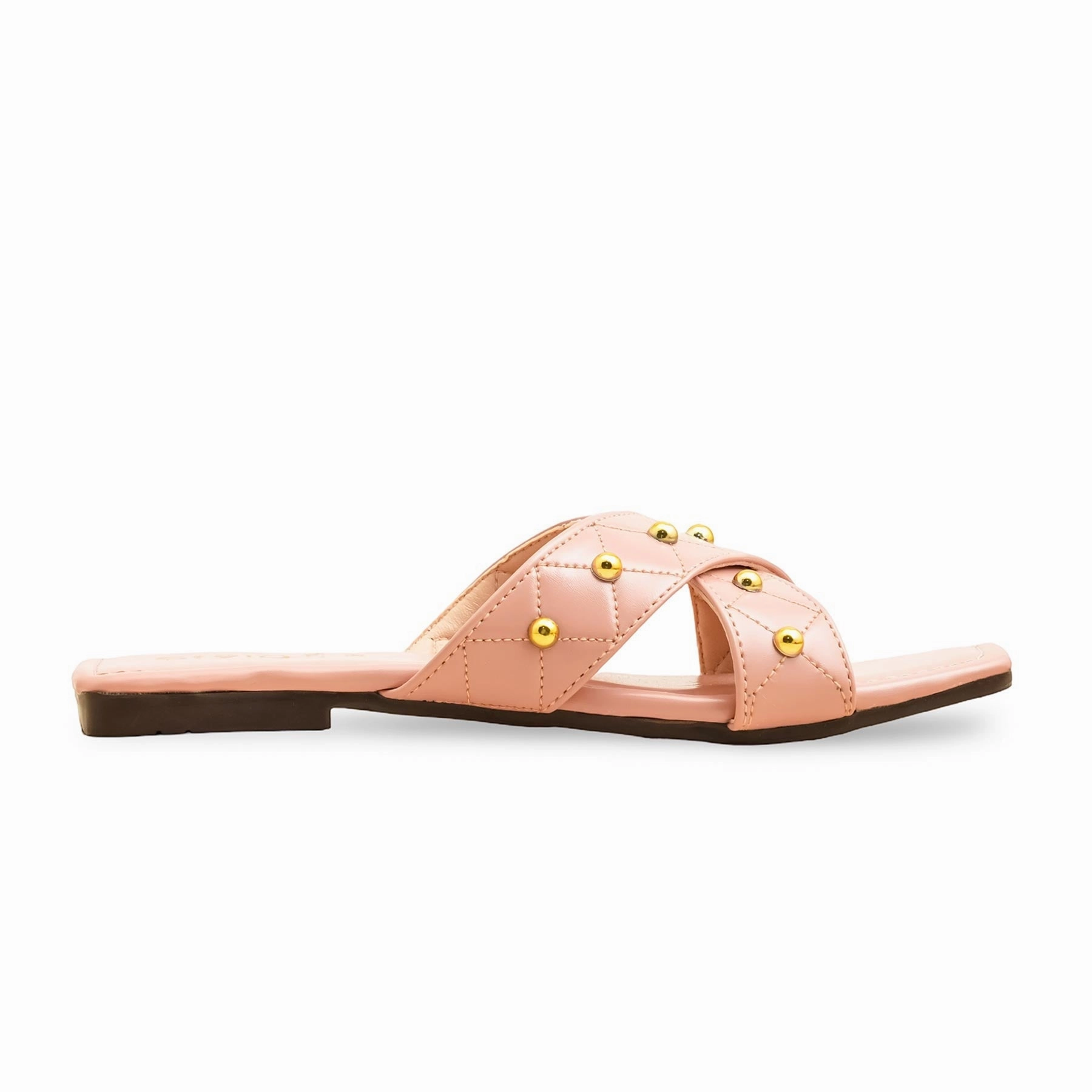 Slippers White Knit Pink Casual Slipper For Ladies CL2124