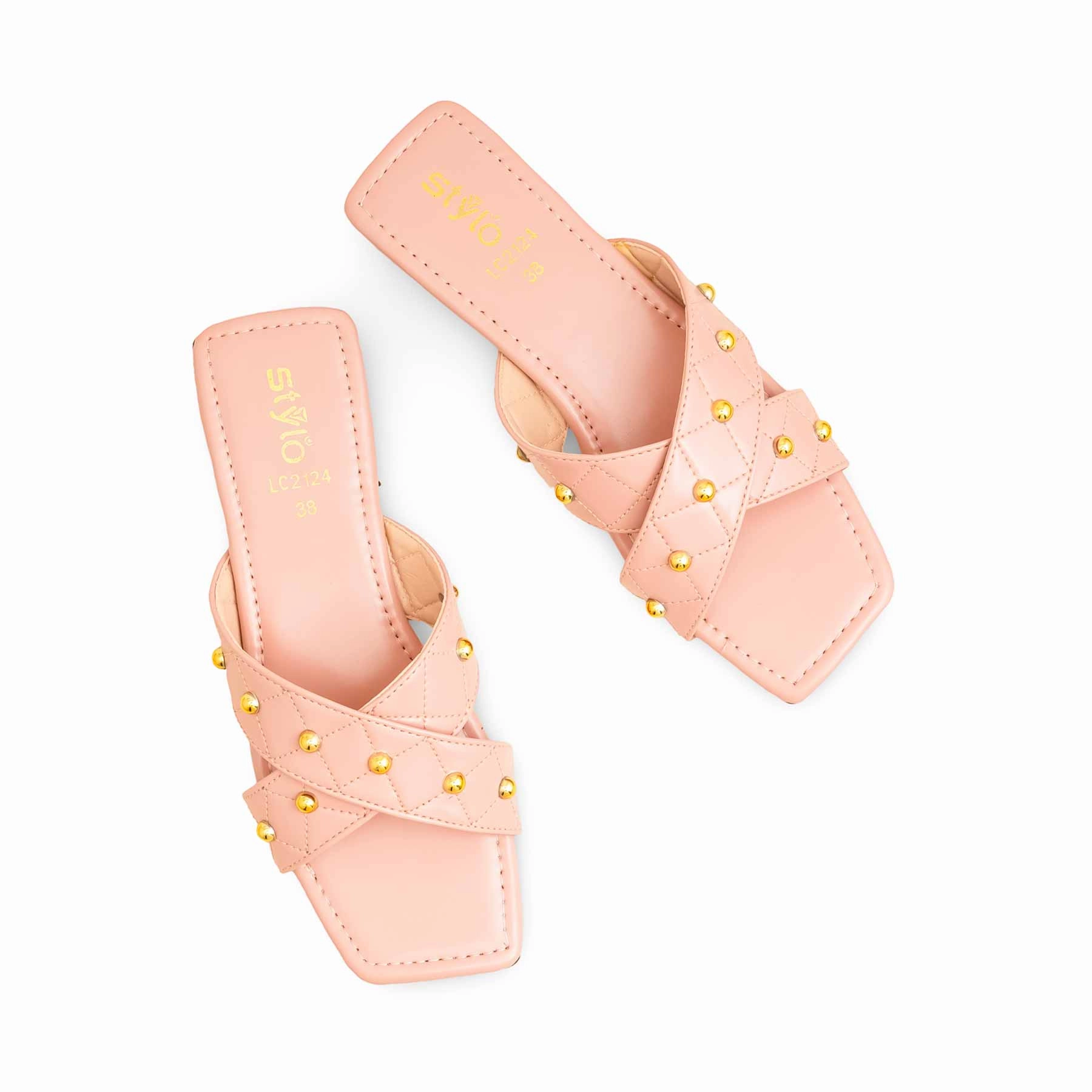Pink Casual Slipper For Ladies CL2124 Moozy Slitters