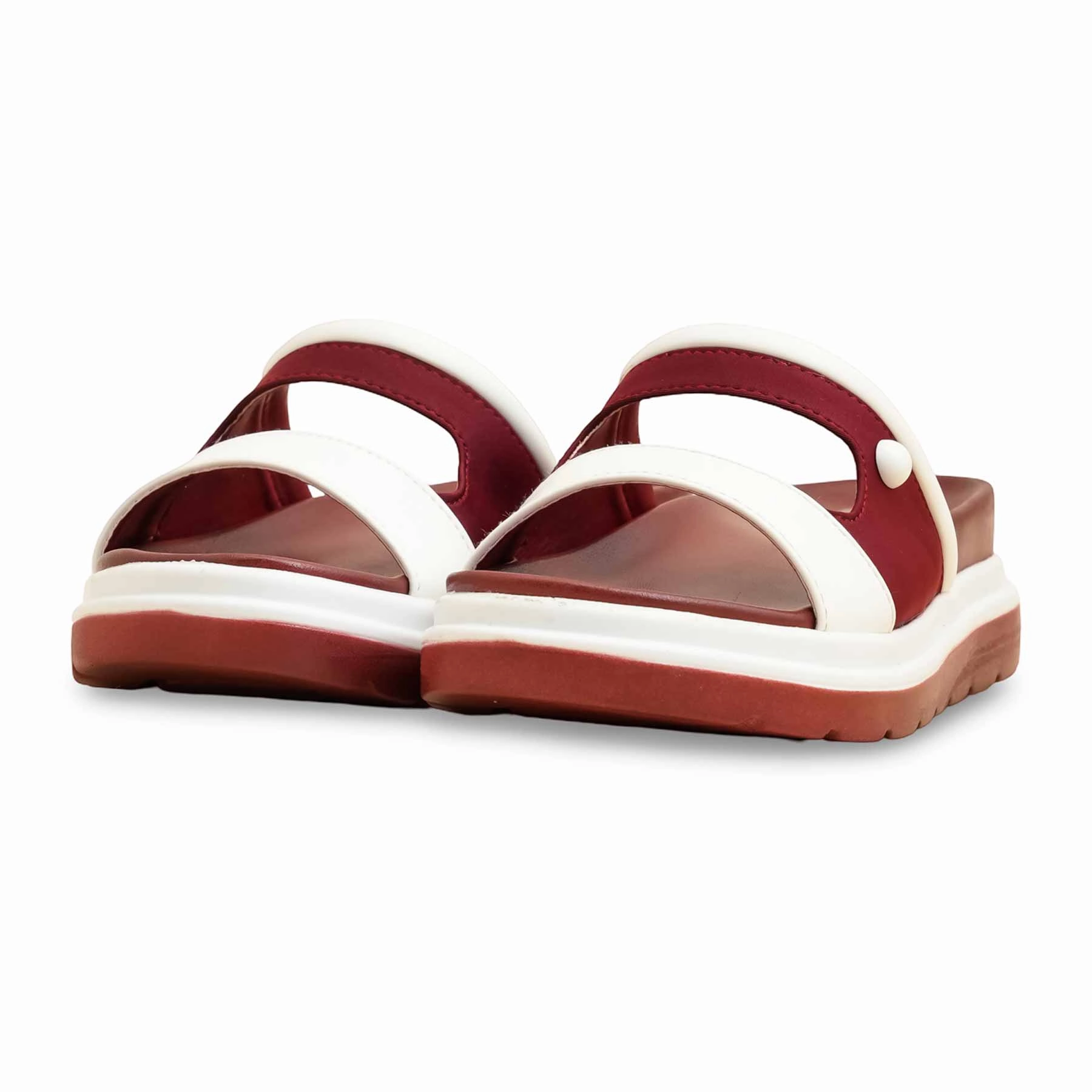 Slippers House Shoes Maroon Formal Slipper PU0583