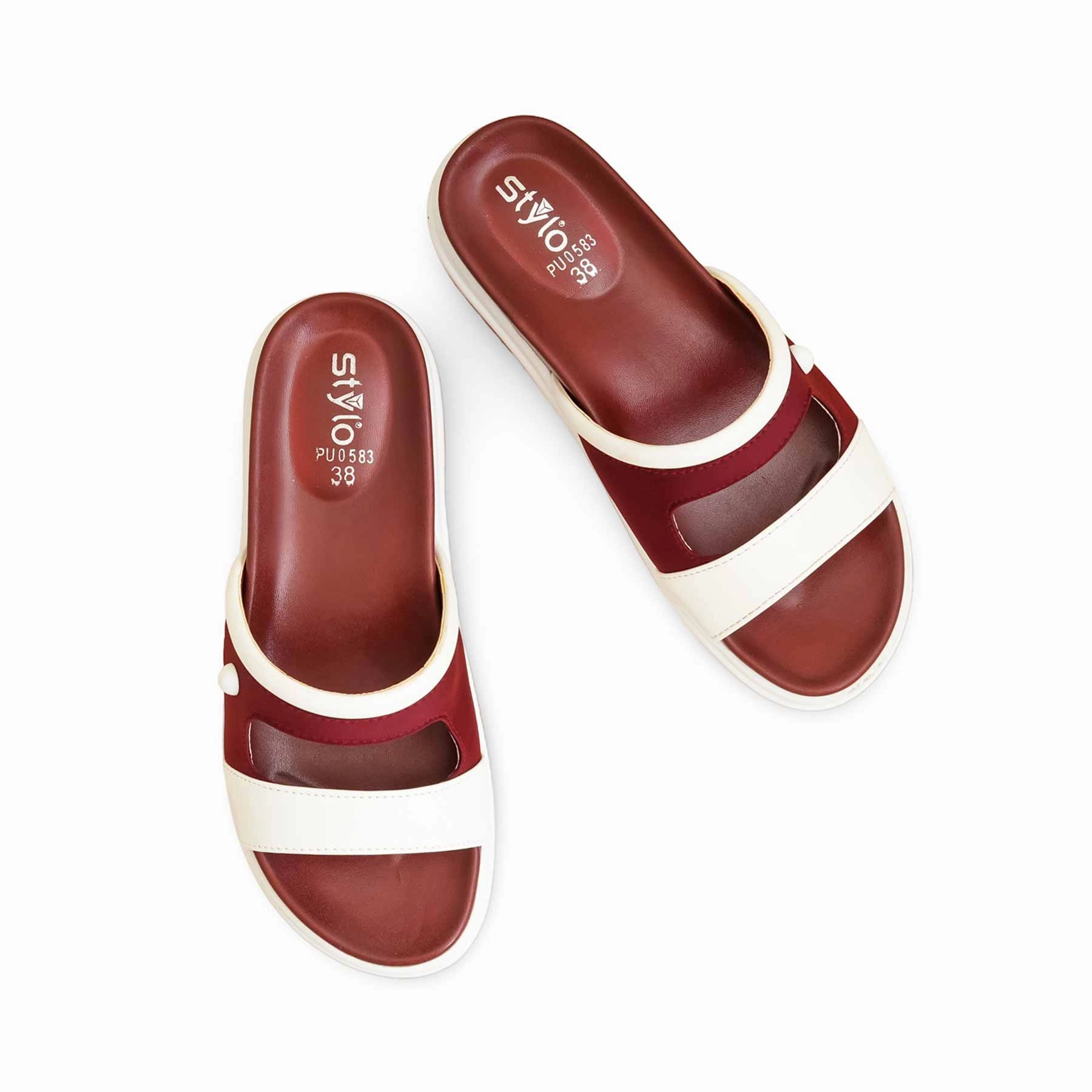 Disquette Slippers Maroon Formal Slipper PU0583