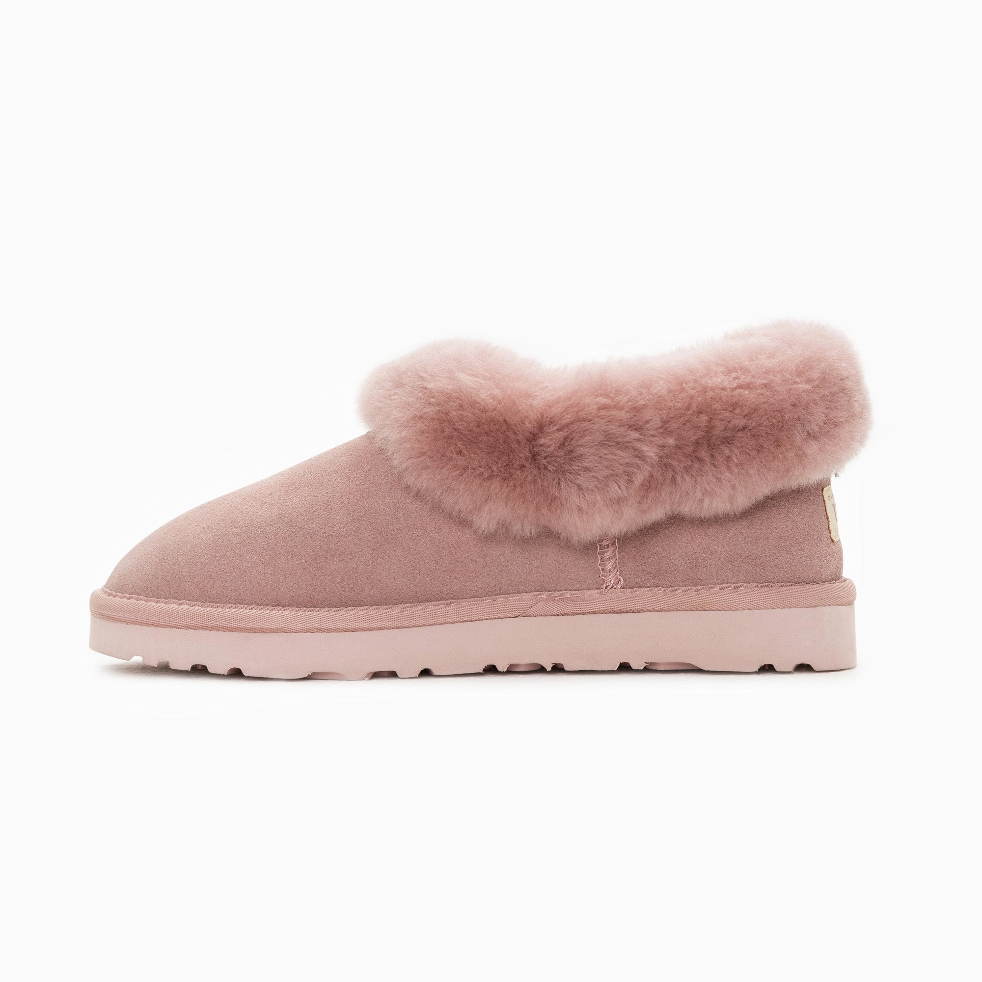 Ugg Slippers Avery Unisex Premium Sheepskin Slippers Suede (Unisex Cow Suede) Bobs Slippers