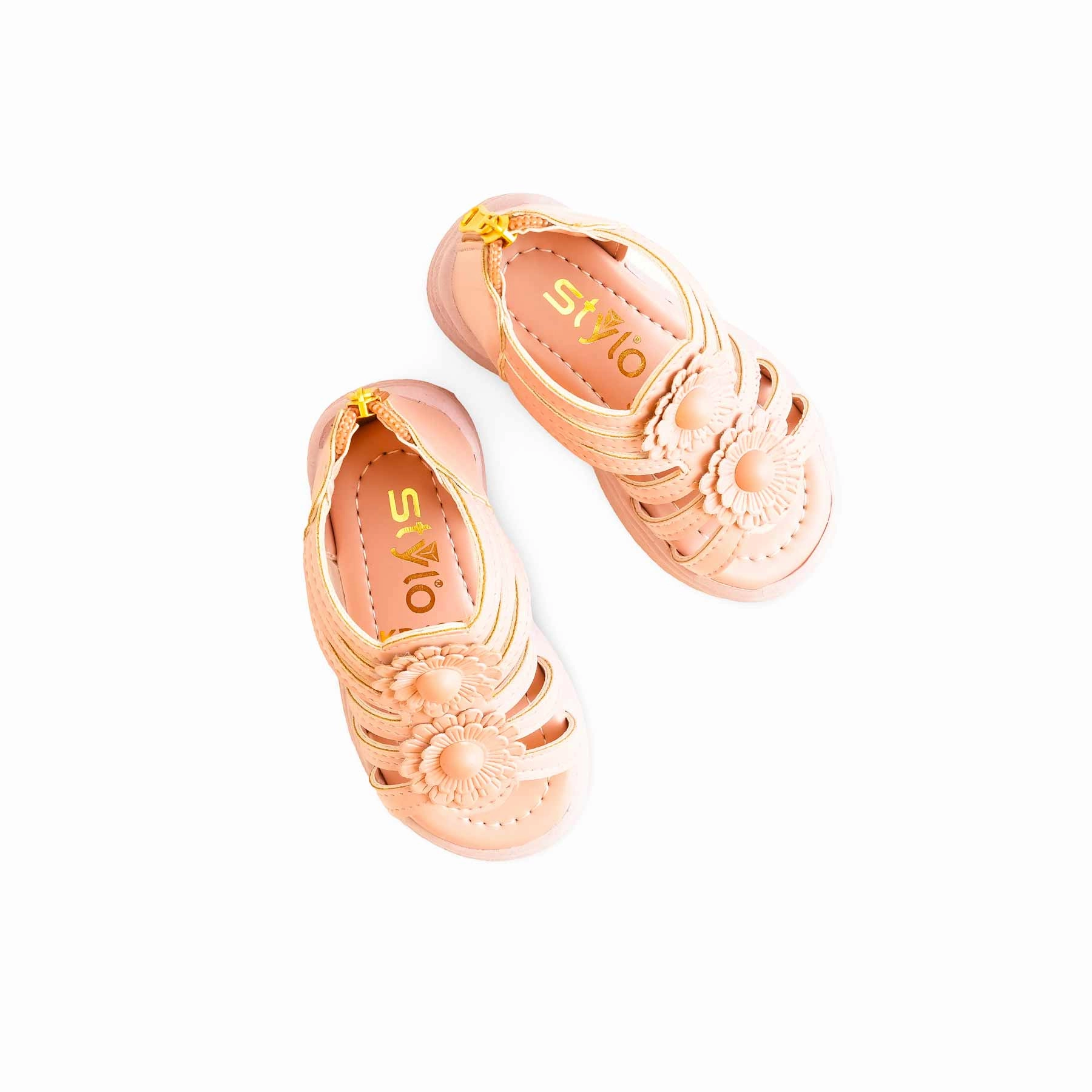 Strapy Sandals Girls Beige Formal Sandal KD4872