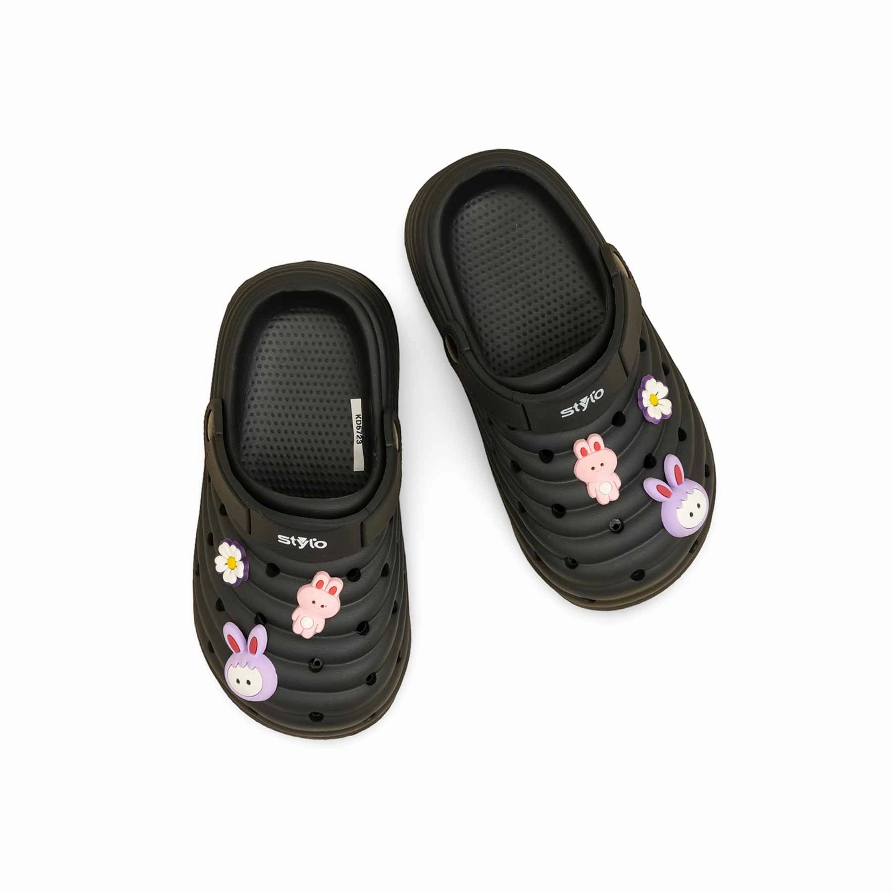 Girls Black Casual Flip Flop KD5723 Best Flip Flops Pool Deck