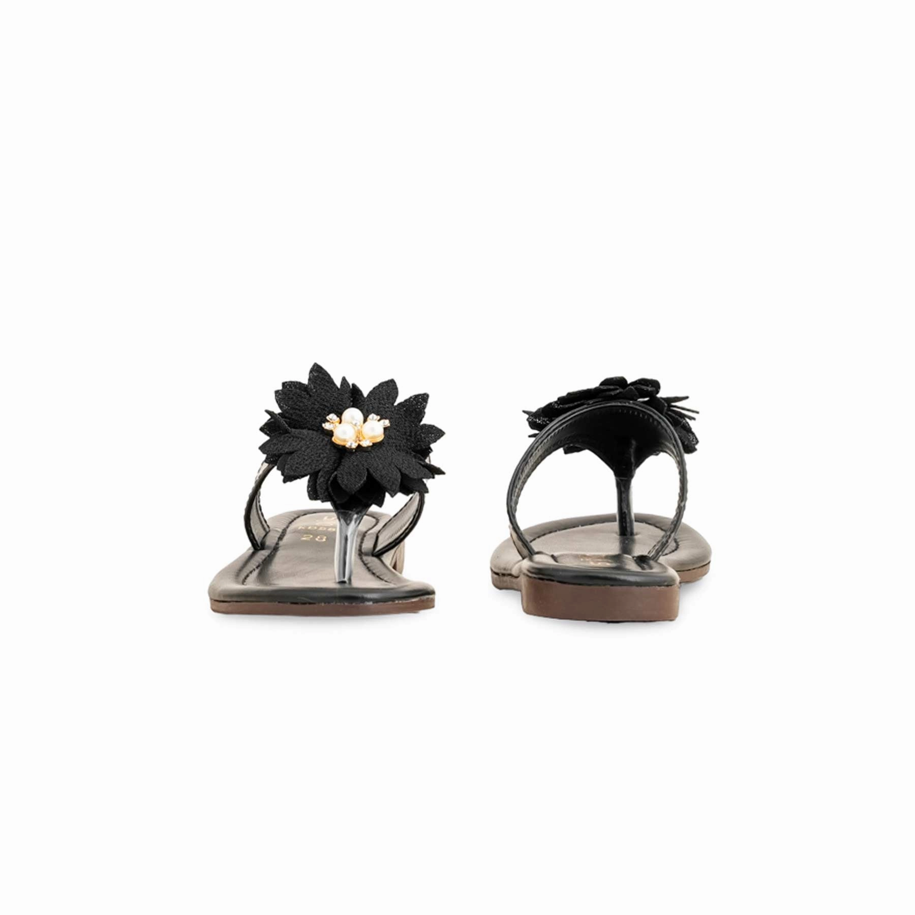 Eye Slippers Girls Black Casual Slipper KD5548