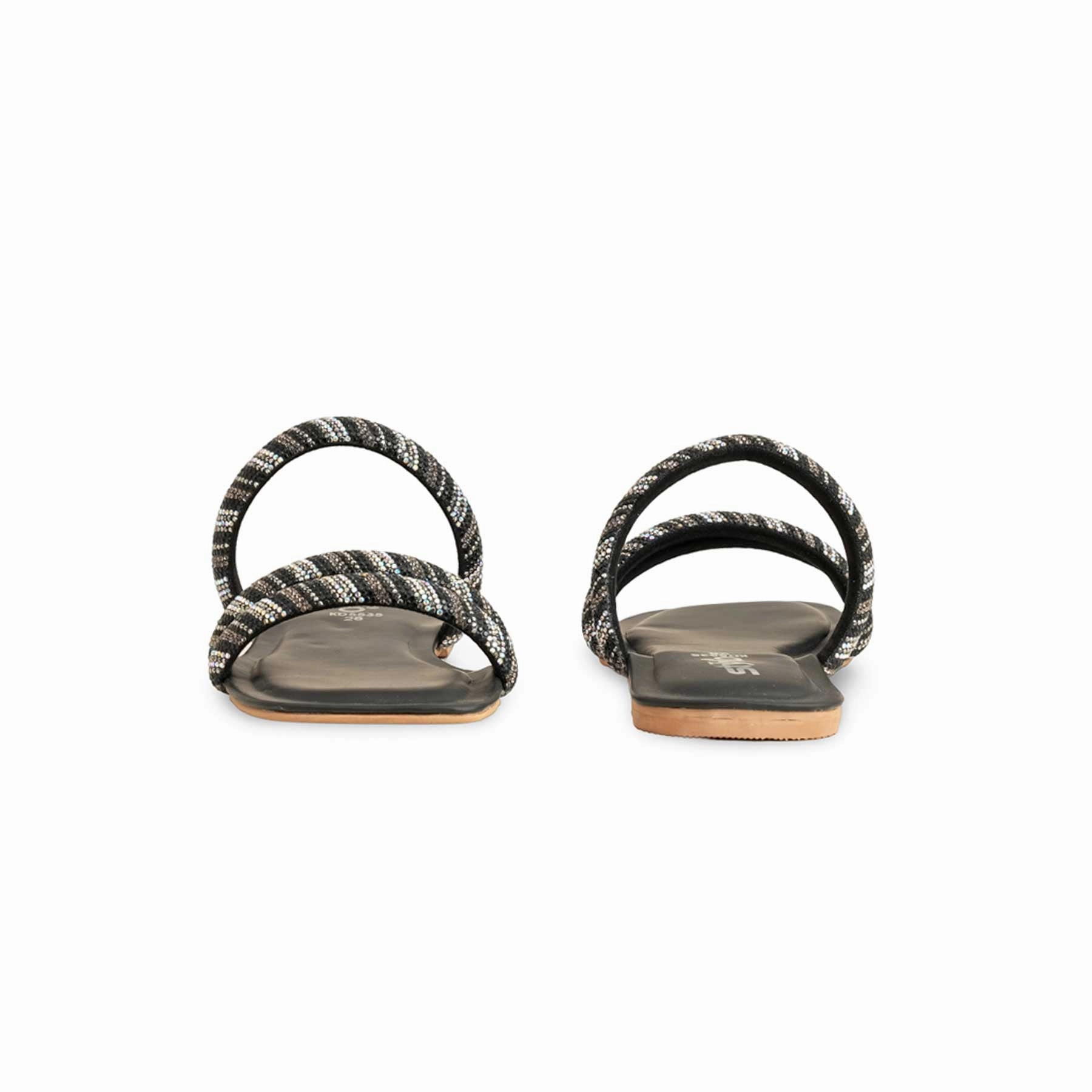 Girls Black Fancy Slipper KD5535 Amazon Slippers With Support