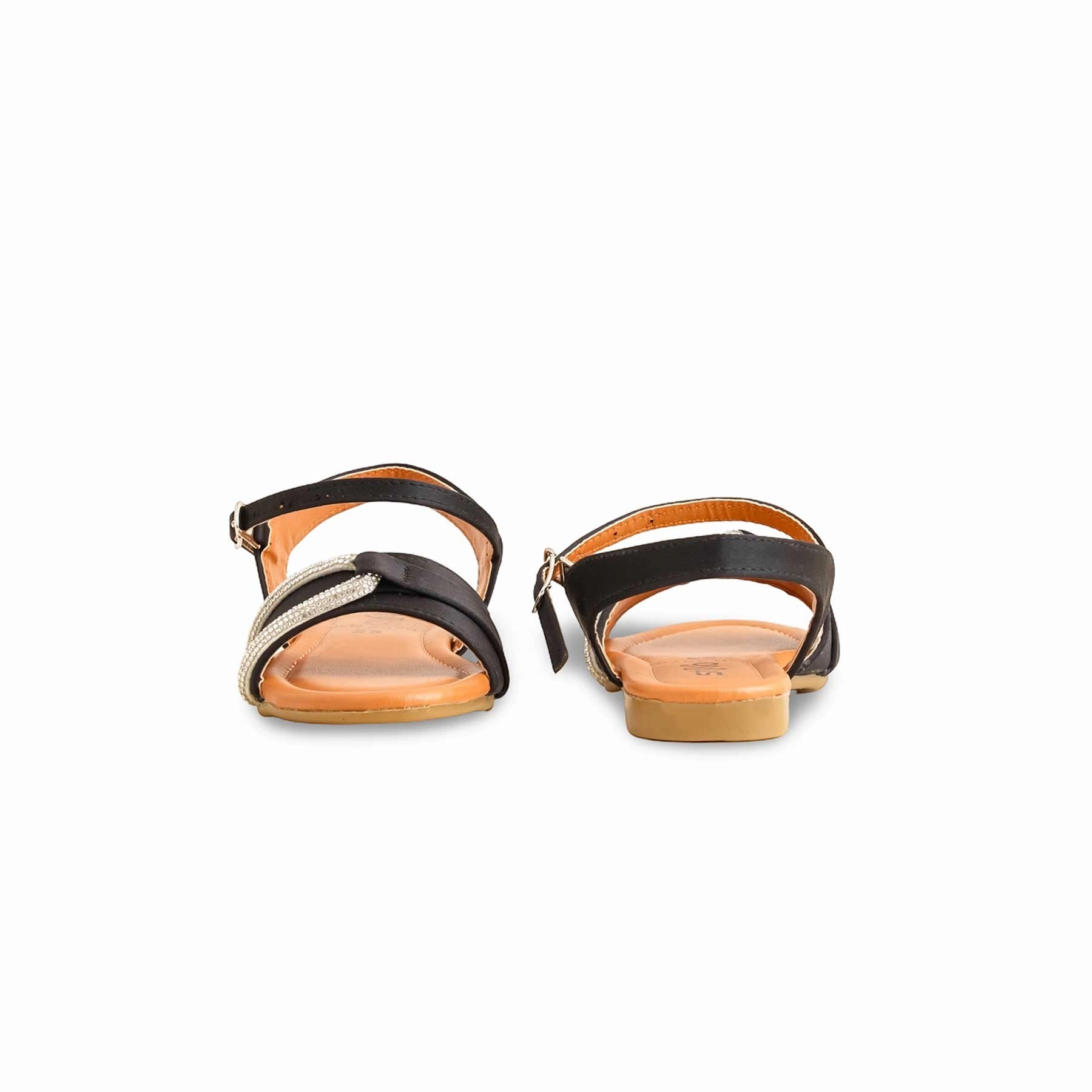 Girls Black Formal Sandal KD9870 Rechargeable Heated Slippers