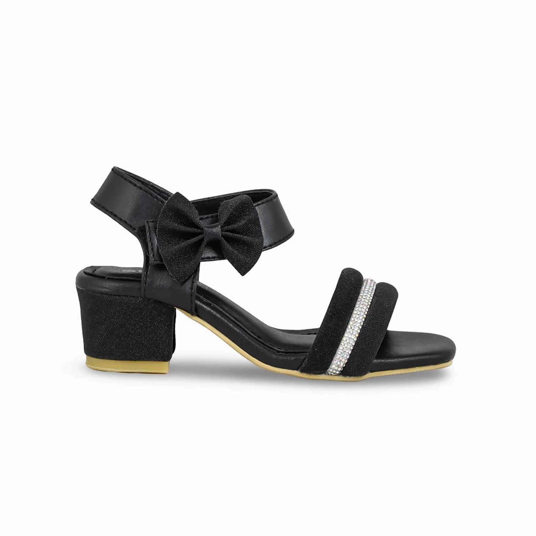 Zappos Sandals Girls Black Formal Sandal KD9879