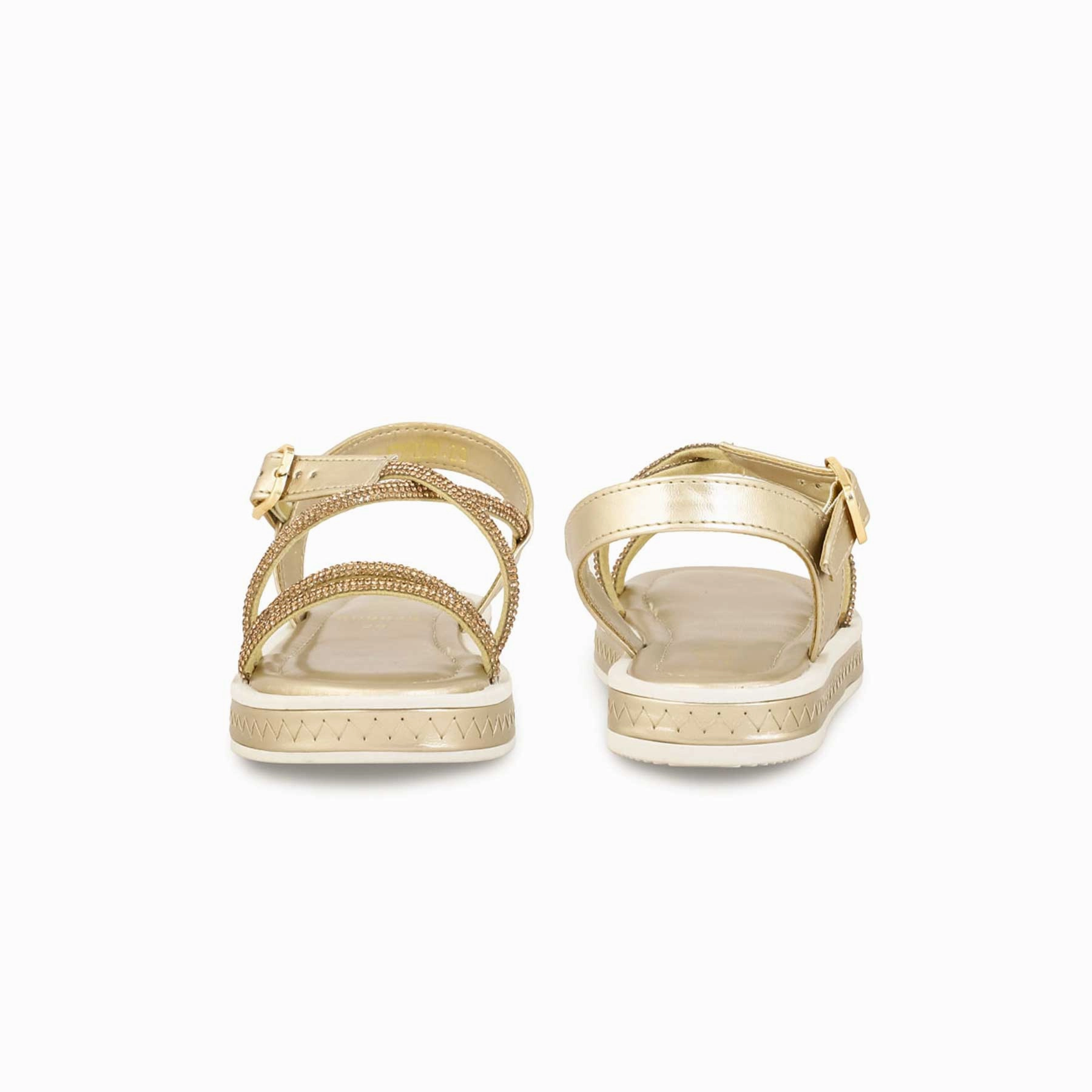 Girls Golden Fancy Sandal KD9839 Ginza Sandals