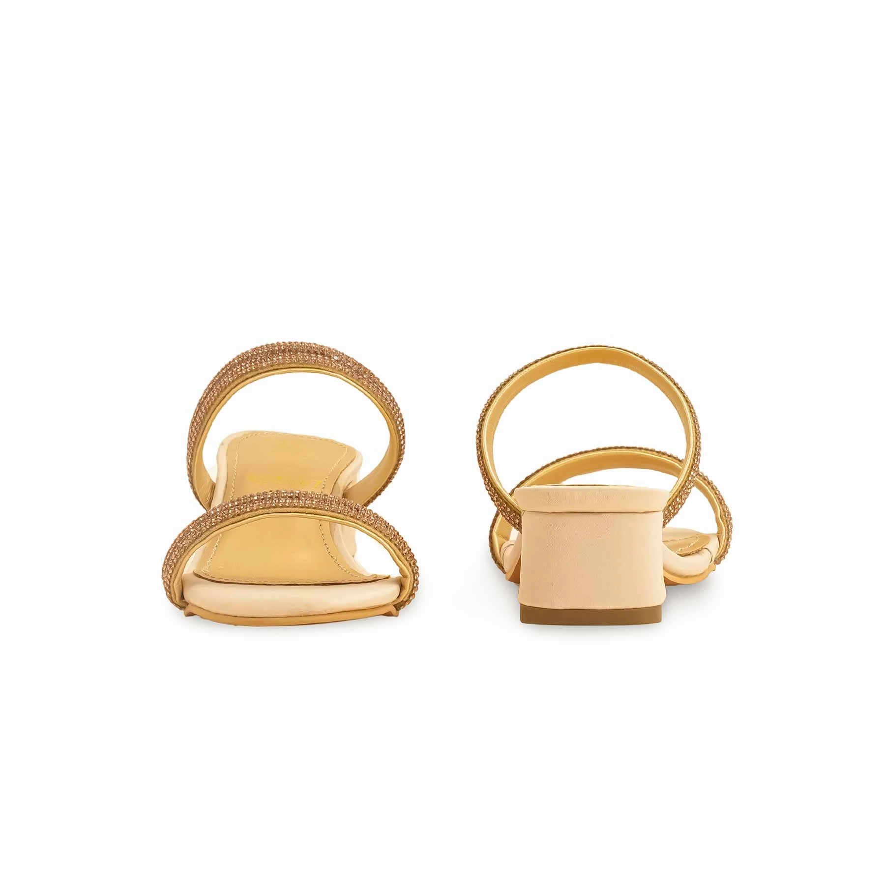 Girls Golden Fancy Slipper KD5667 Fancy Slides