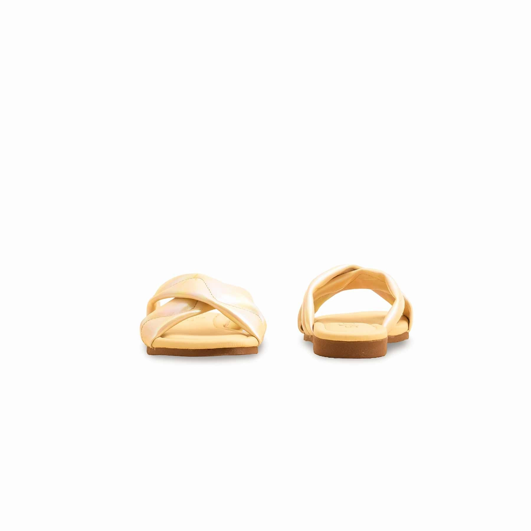 Cushion Slide Girls Golden Fancy Slipper KD5682