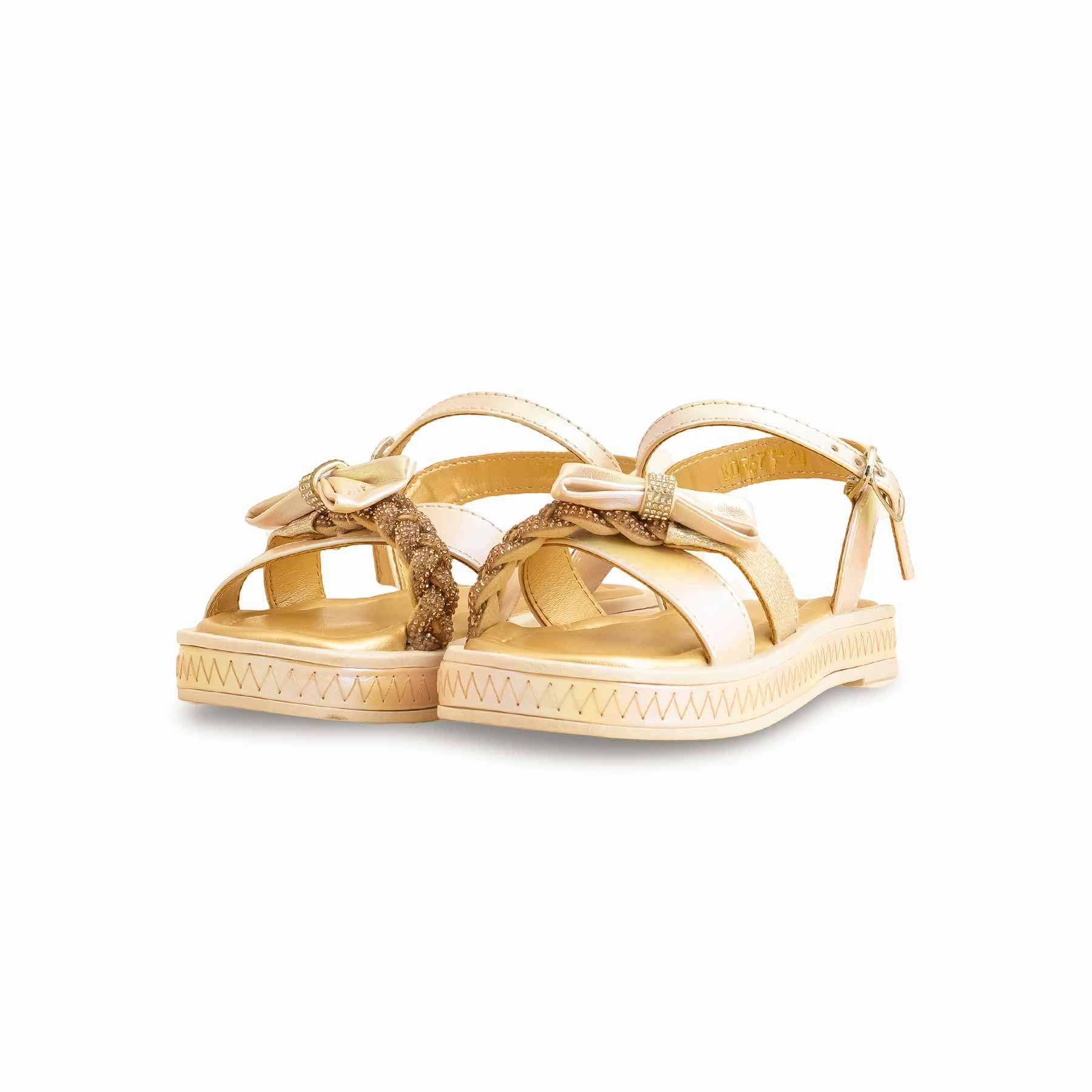 Girls Golden Formal Sandal KD5673 T Sandals