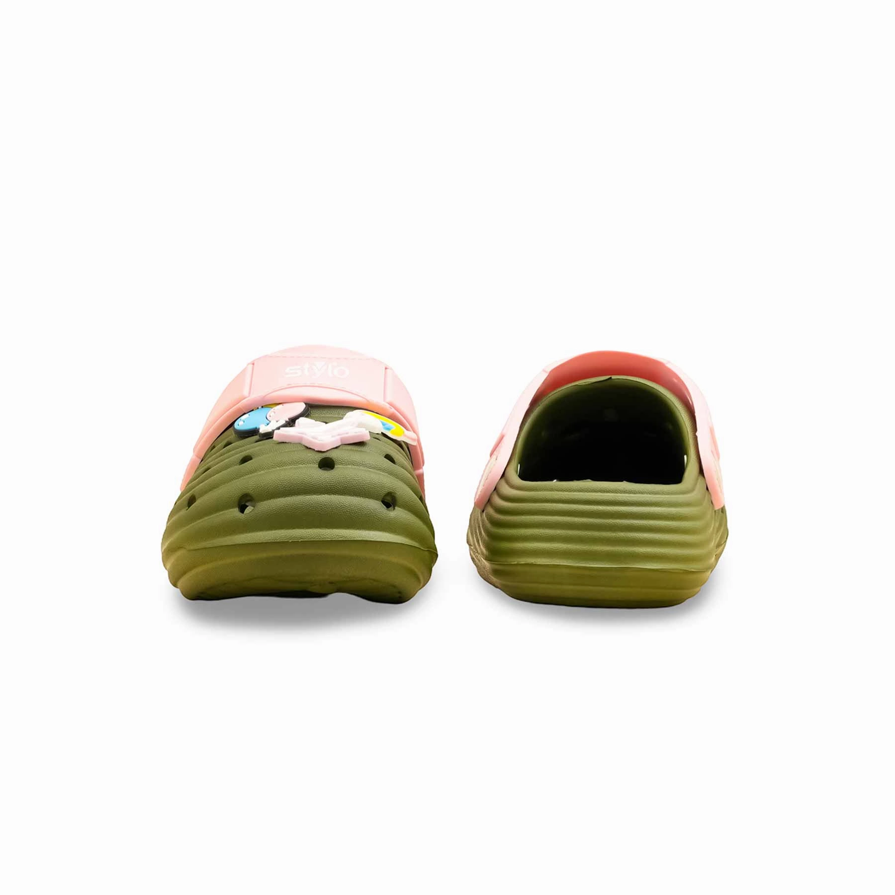 Traditional Japanese House Slippers Girls Olive Casual Flip Flop KD5725