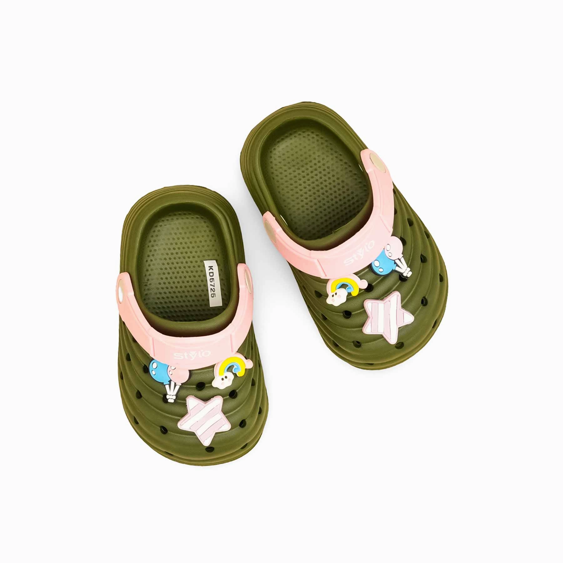 Girls Olive Casual Flip Flop KD5725 Slippers Spa