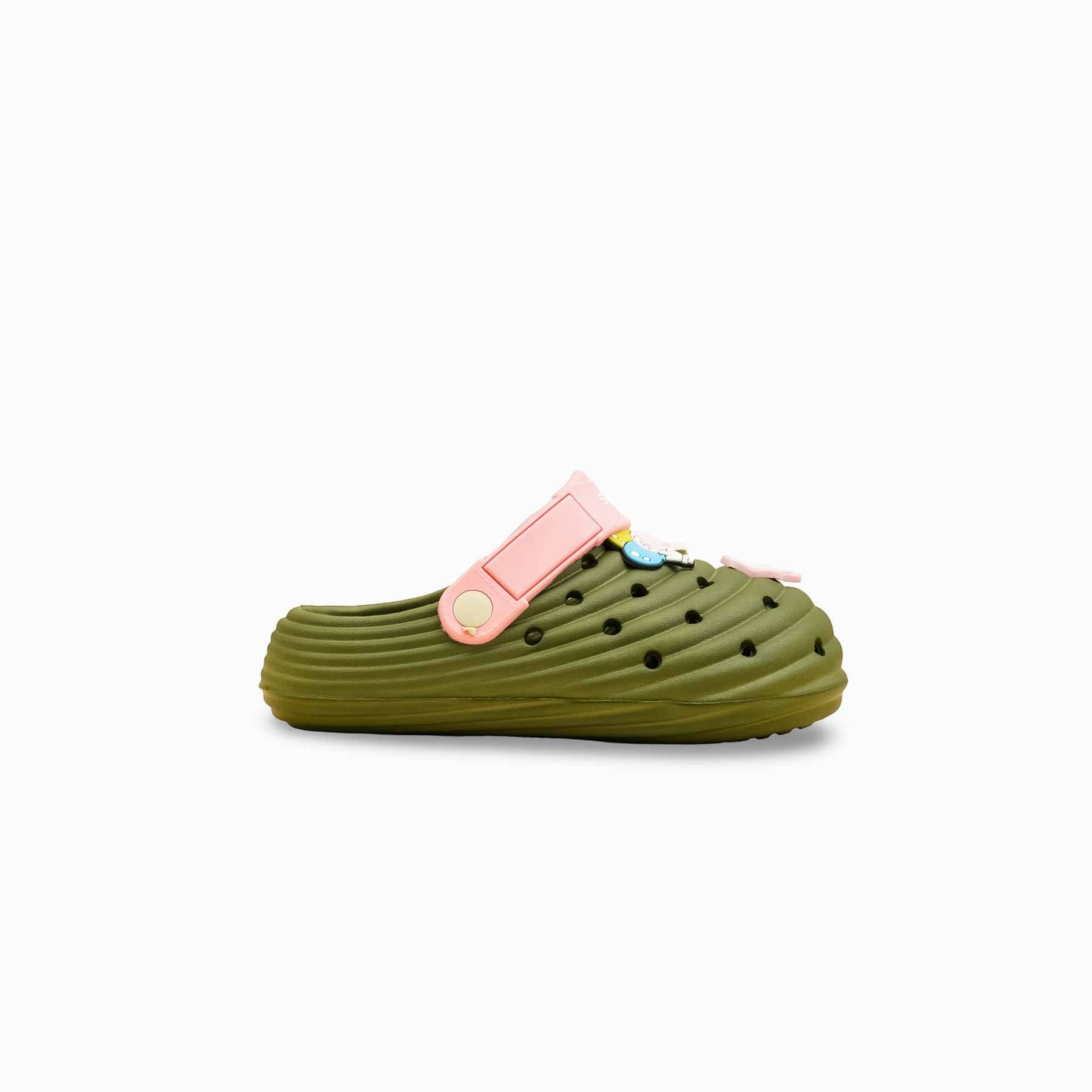 Coface Slippers Girls Olive Casual Flip Flop KD5726