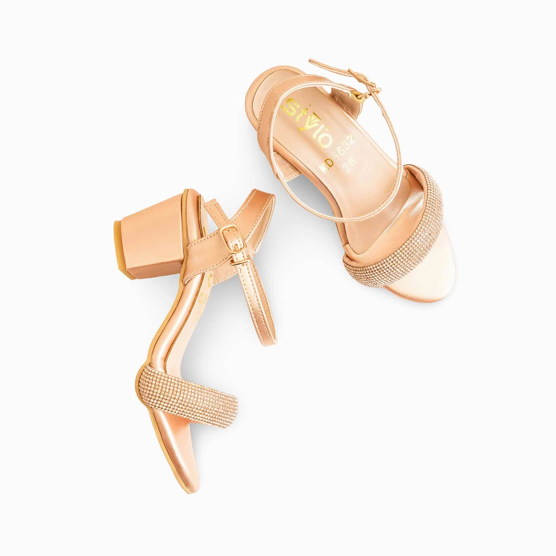 Girls Peach Fancy Sandal KD5632 Double Wide Width Sandals Arch Support