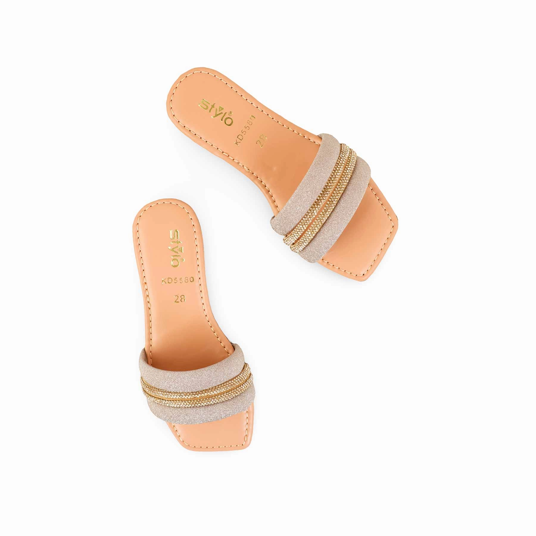 Nutcracker Slippers Girls Peach Fancy Slipper KD5580