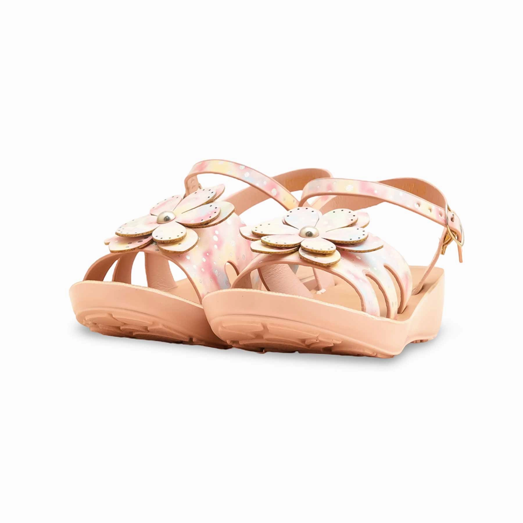 Girls Pink Casual Sandal KD5657 Slide Sandals