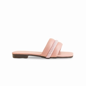 Girls Pink Casual Slipper KD5526 Sanuk Slides