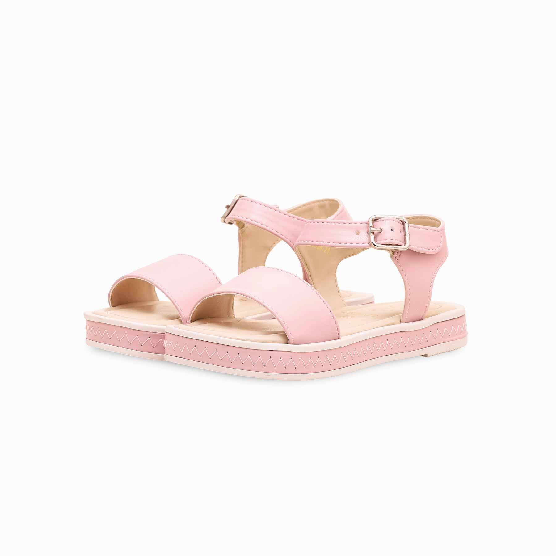 Girls Pink Formal Sandal KD9836 Athletic Slide Sandals
