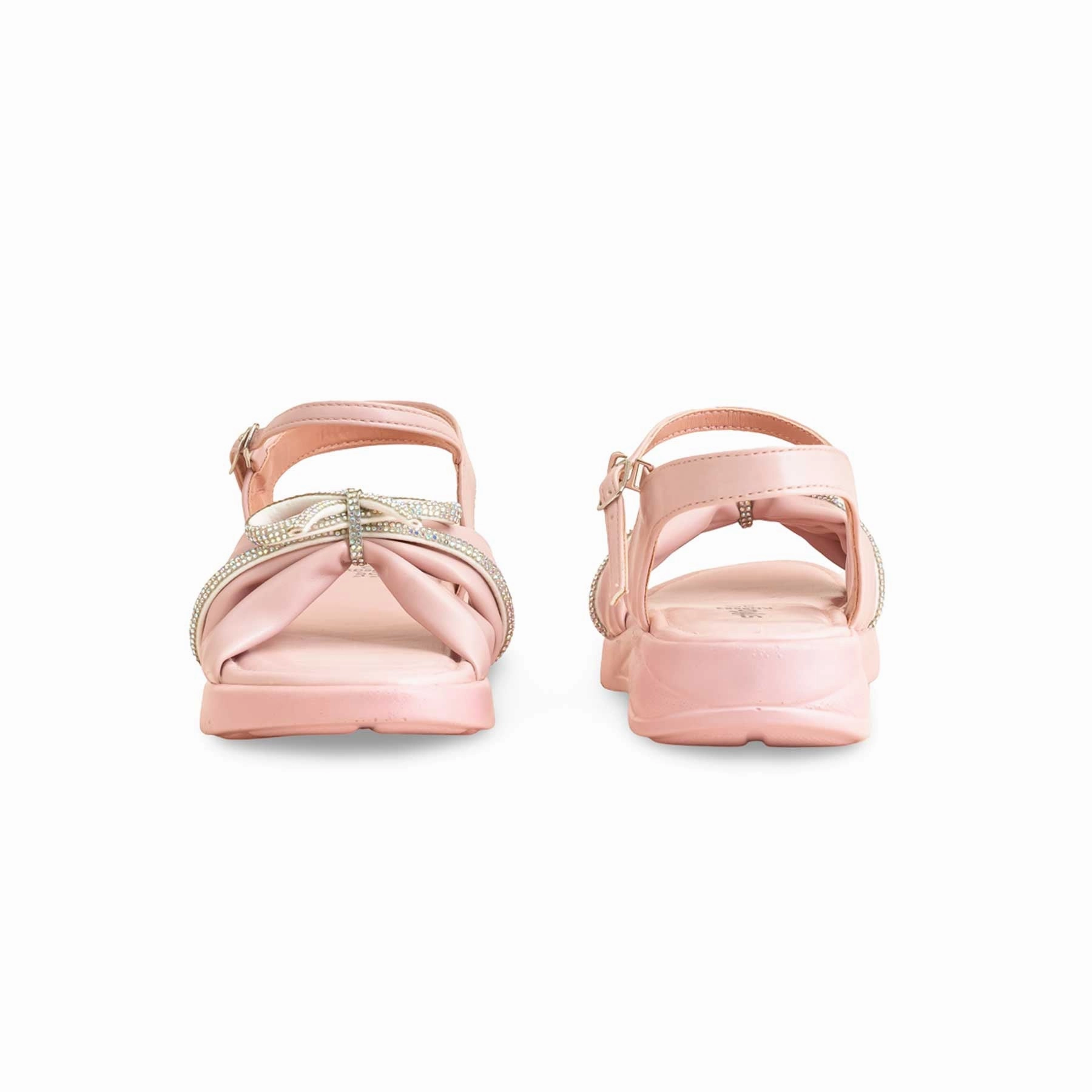 Oakleaf Hydrangea Ruby Slippers Girls Pink Formal Sandal KD9883