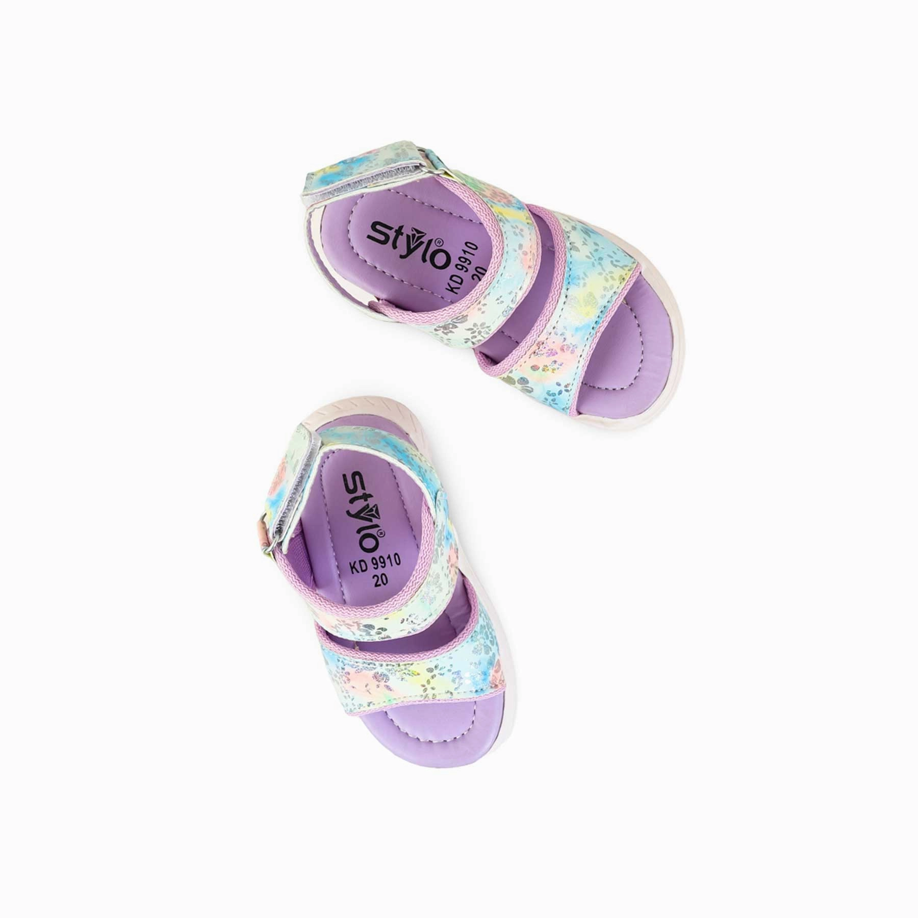 Grounded Sandals Girls Purple Casual Sandal KD9910