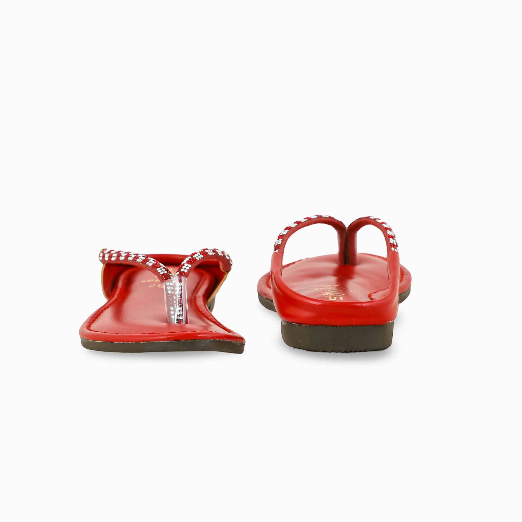 Girls Red Casual Slipper KD5540 Comfortable Slide Sandals
