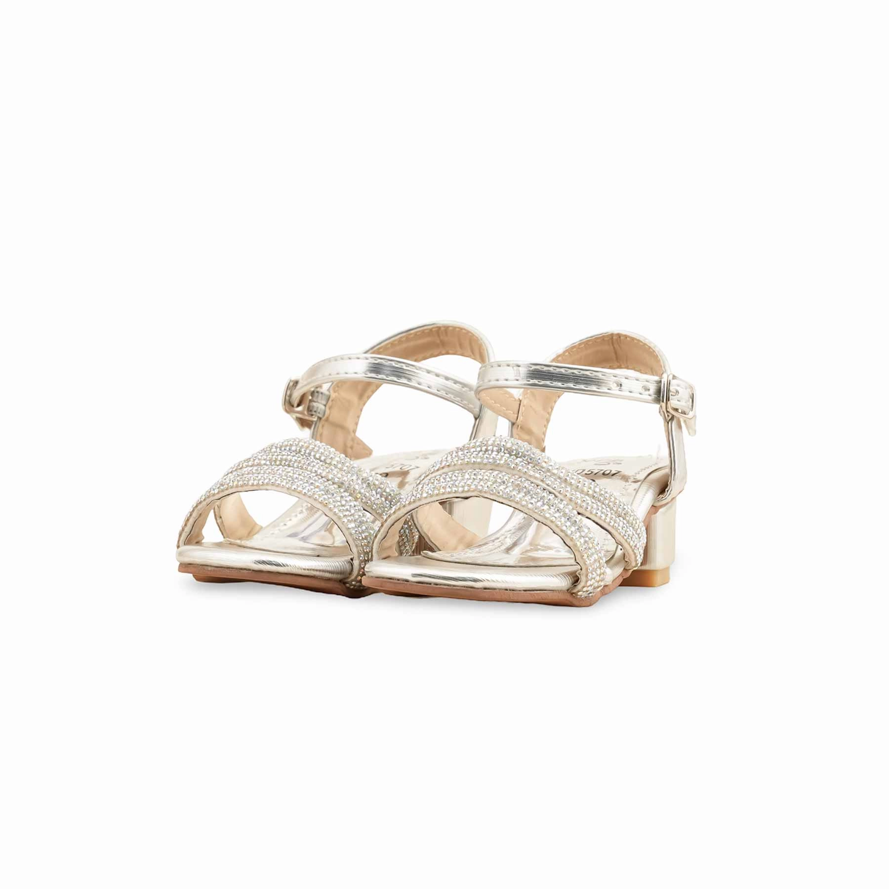 Judy Sandals Girls Silver Fancy Sandal KD5707