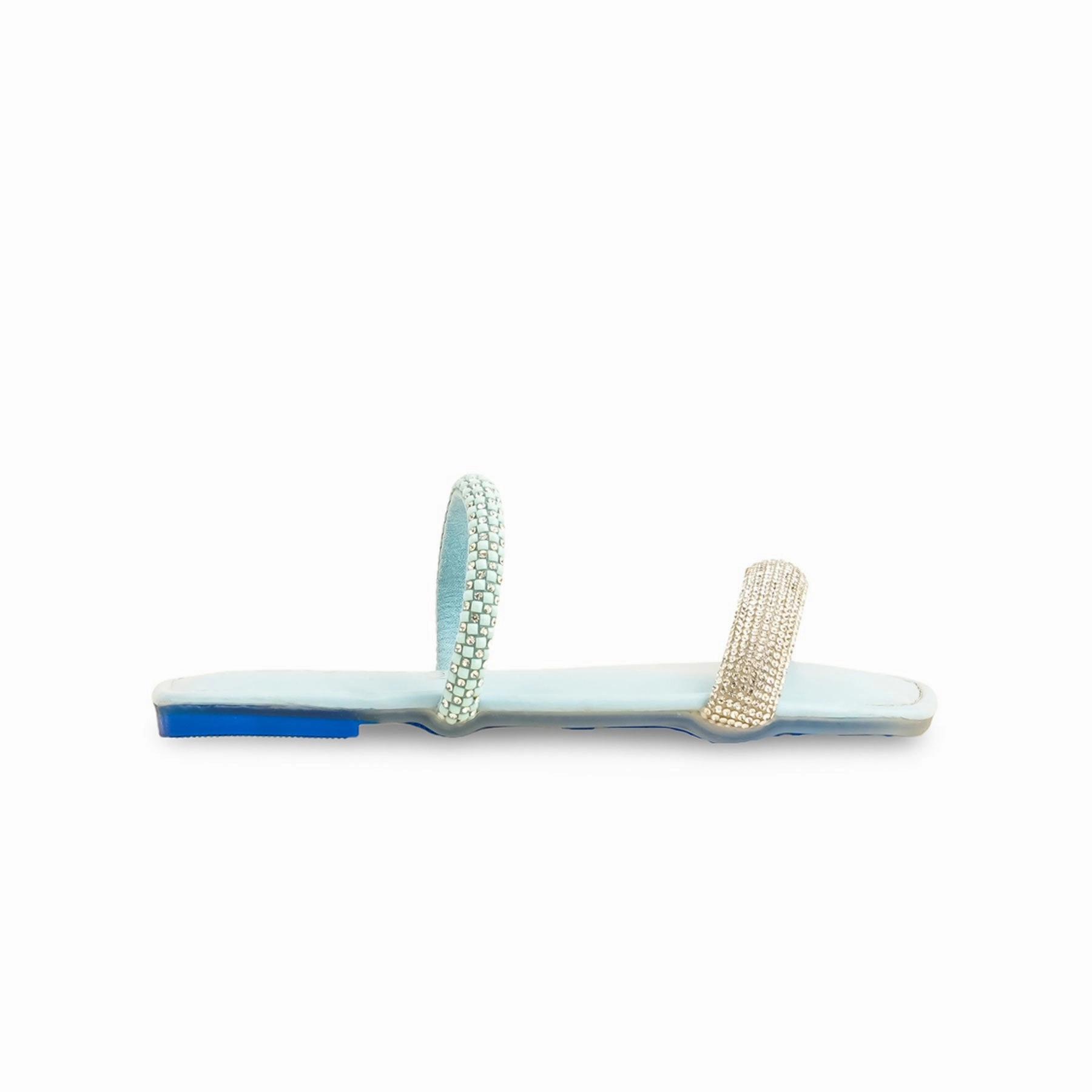 Candy Cane Slippers Girls Sky Blue Formal Slipper KD5604