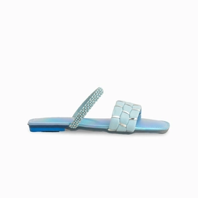 Girls Sky Blue Formal Slipper KD5624 Shoes And Slippers For Plantar Fasciitis