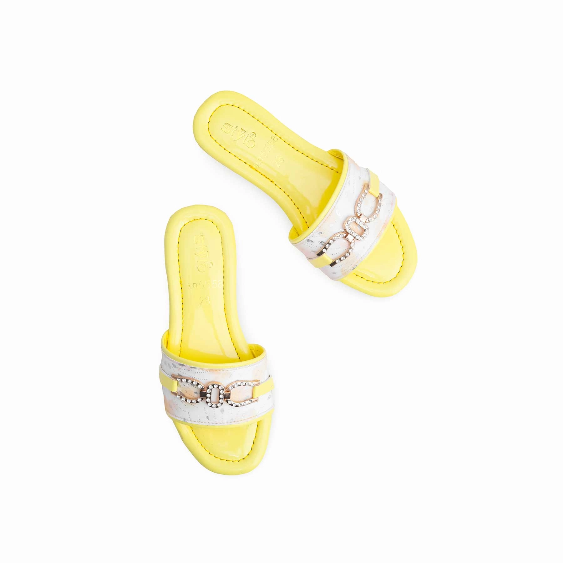 Girls Yellow Casual Slipper KD5558 Seahawks Slippers